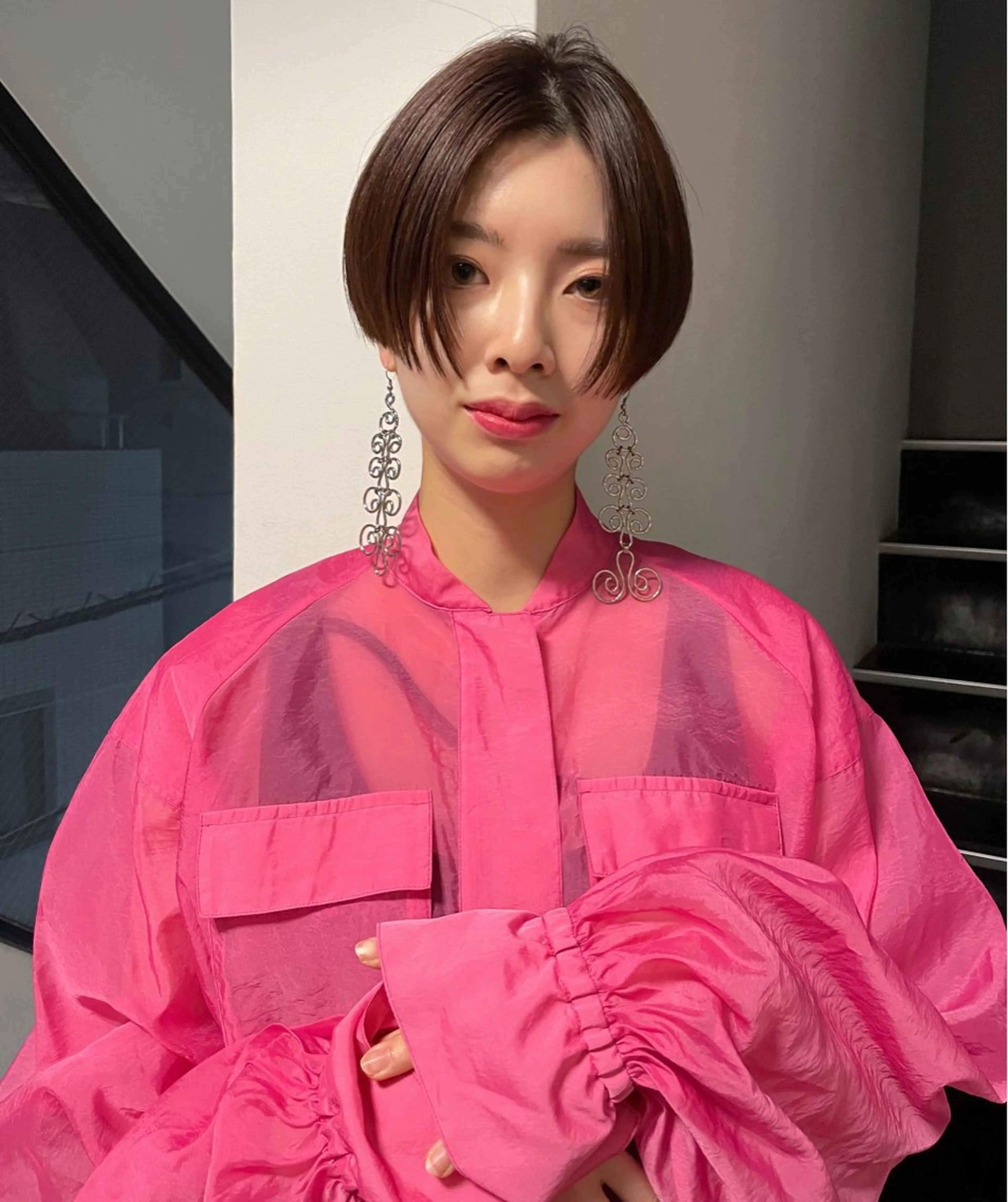 ショート ショートヘア ファッションに 溶け込むstyleのヘアスタイル