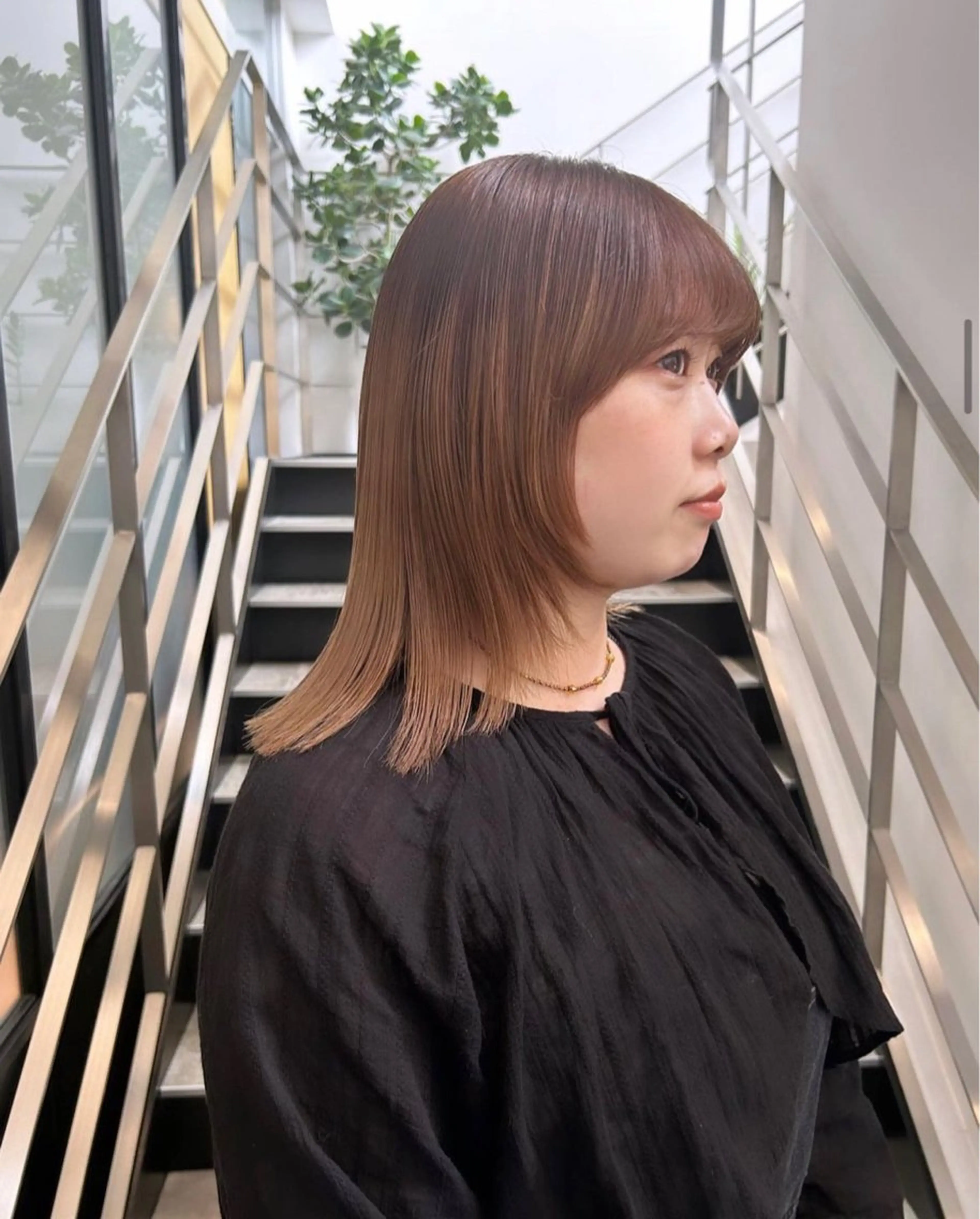 ミディアム パーマ ヘアアレンジ stylist 🌸 kana.のヘアスタイル