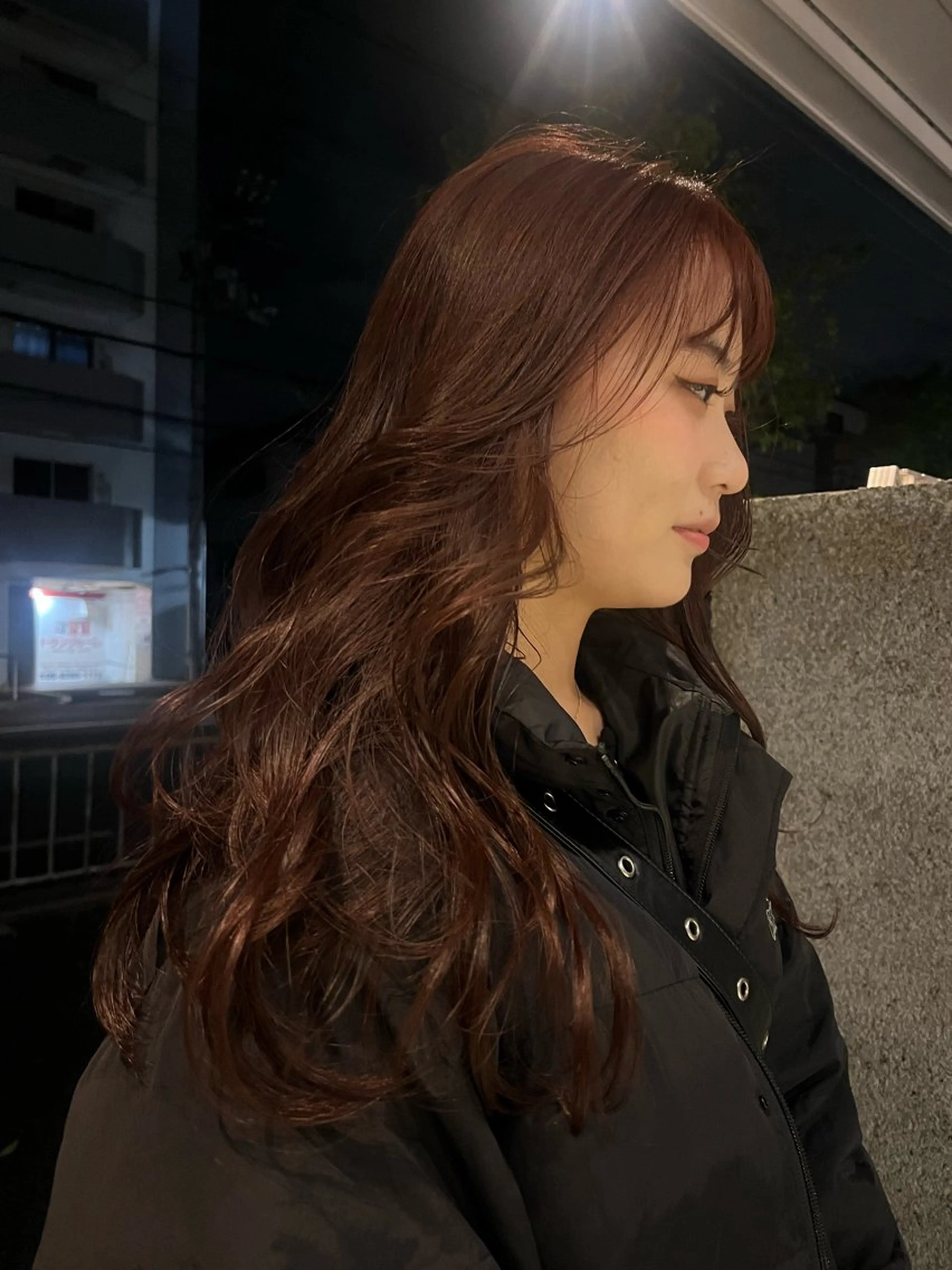 ロング カラー ヘアカラー 藤井 美歩/赤髪のヘアスタイル