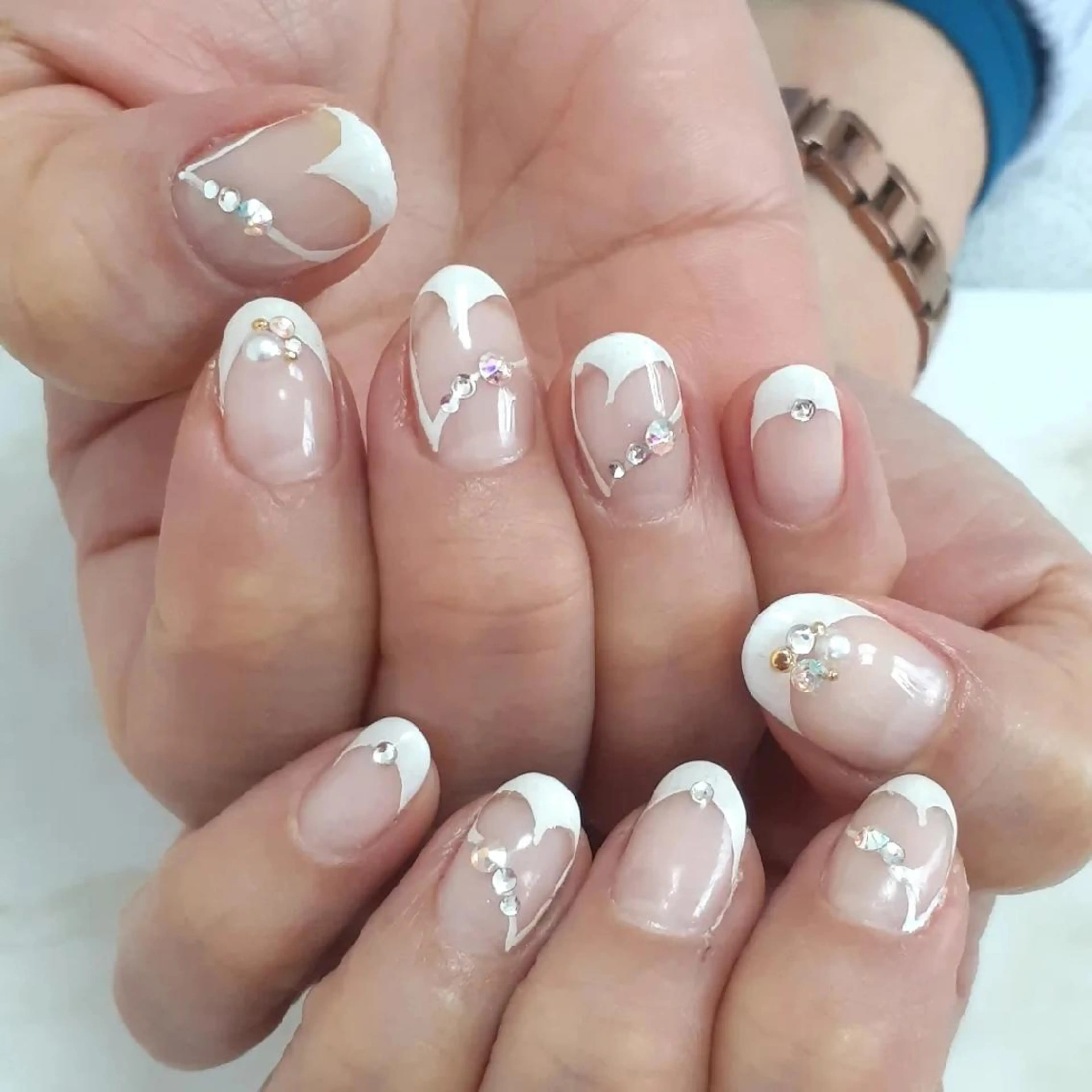 ネイル シンプルネイル ブライダルネイル ハンドネイル 池元 真由美のネイルデザイン