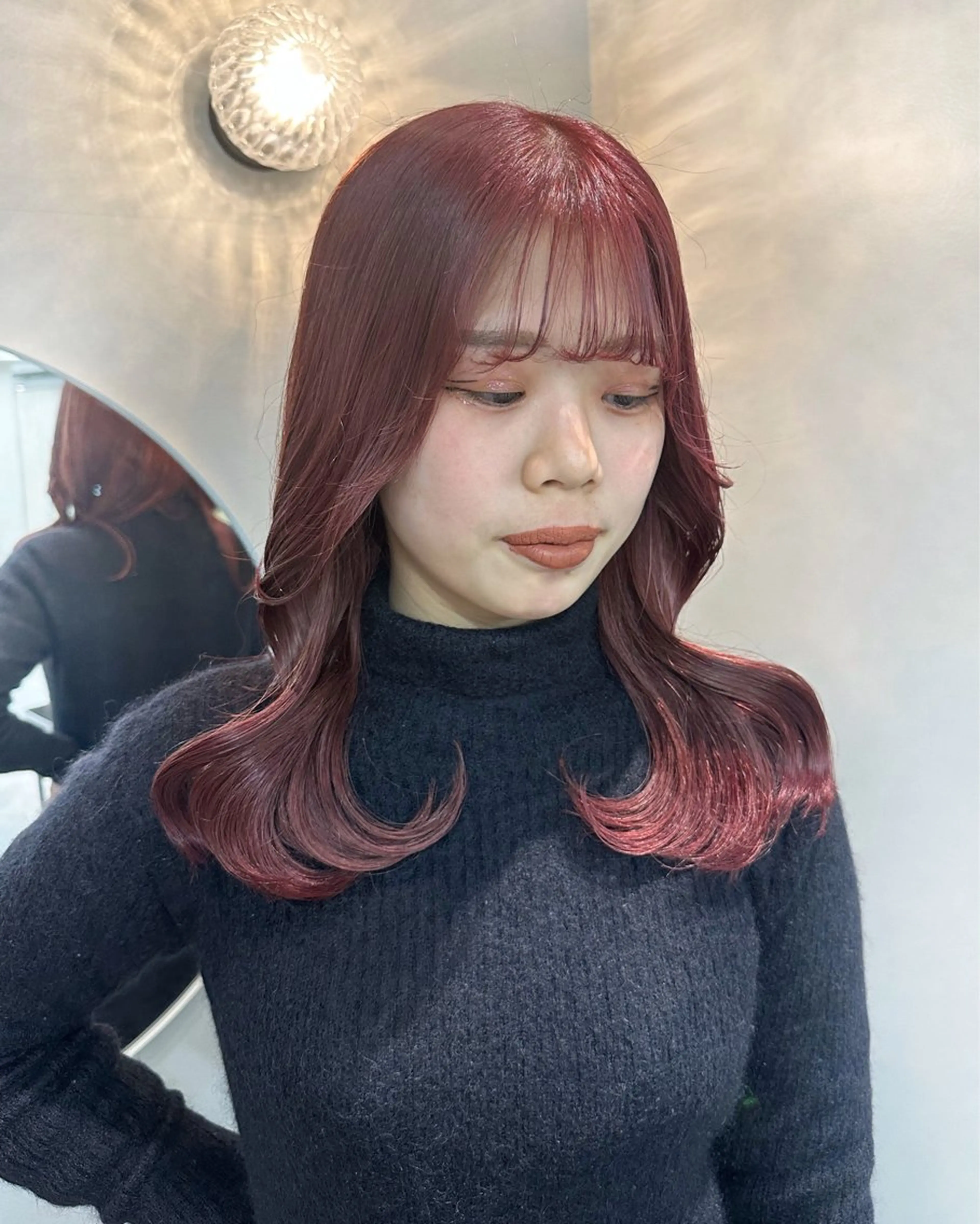 カラー レディースパーマ モデル募集RIKOのヘアスタイル