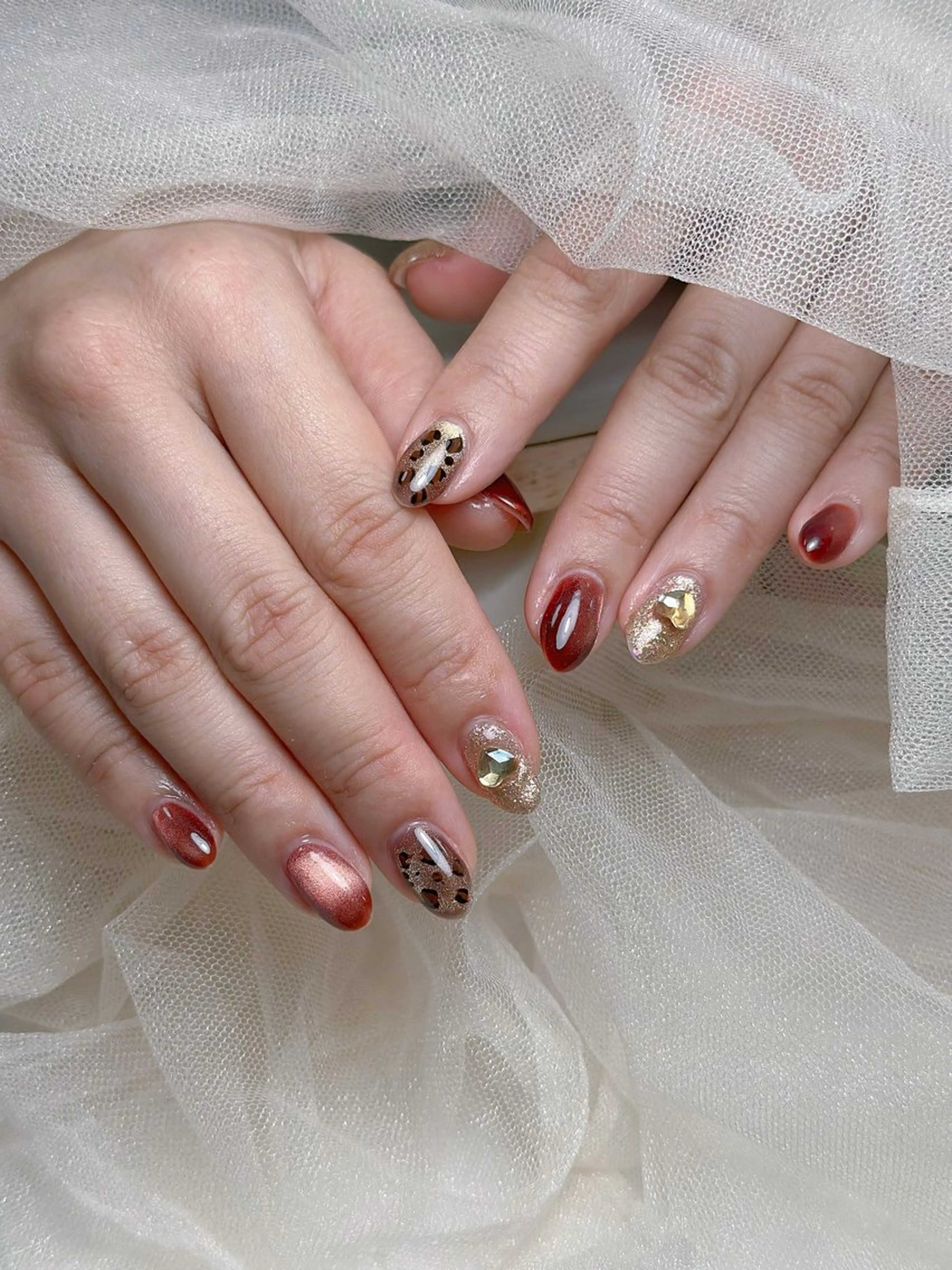 ネイル 冬ネイル ハンドネイル Maggie nailクロのネイルデザイン