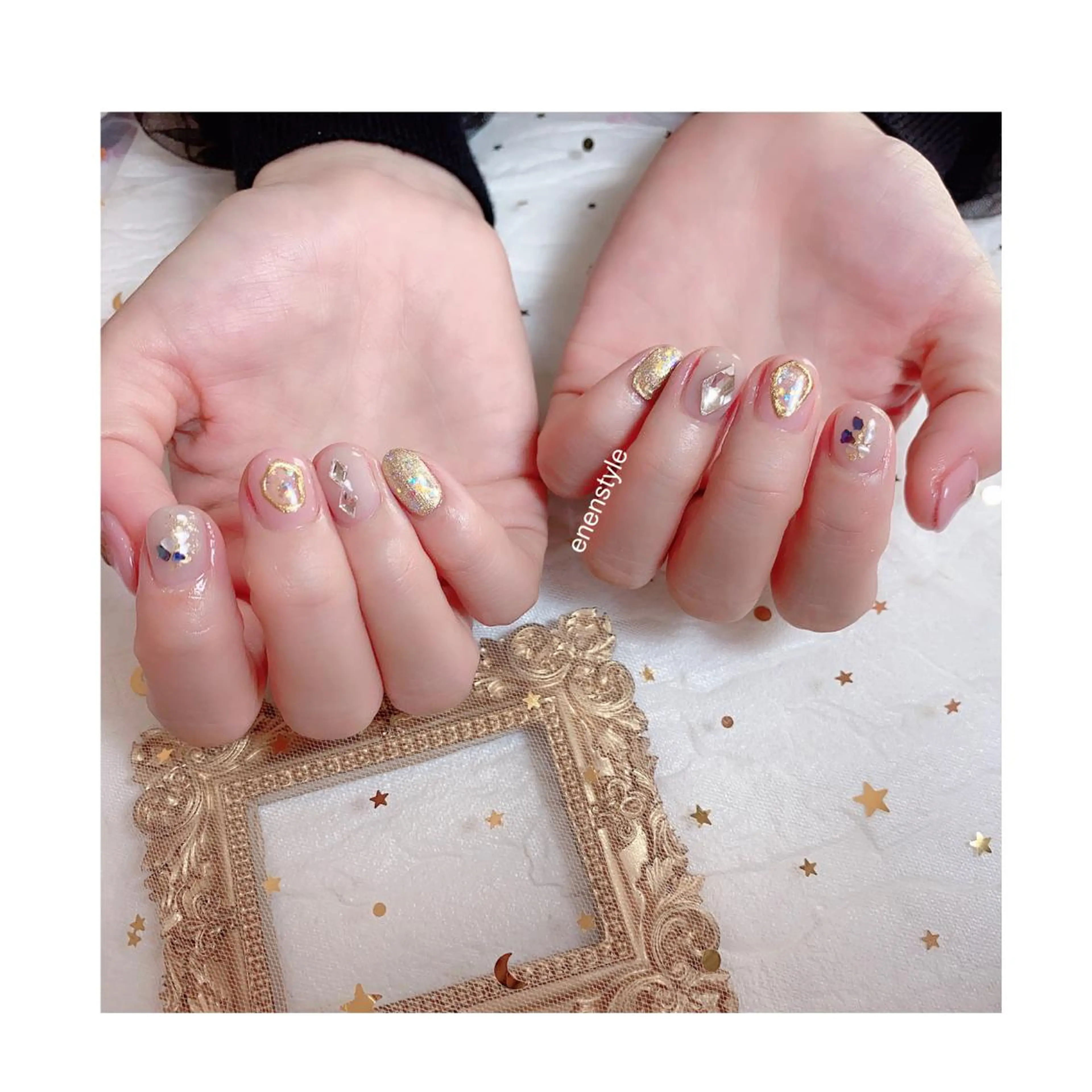 ショート ネイル ジェルネイル ニュアンスネイル オフィスネイル ワンカラーネイル パラジェル ハンドネイル 👑enen style👑のネイルデザイン