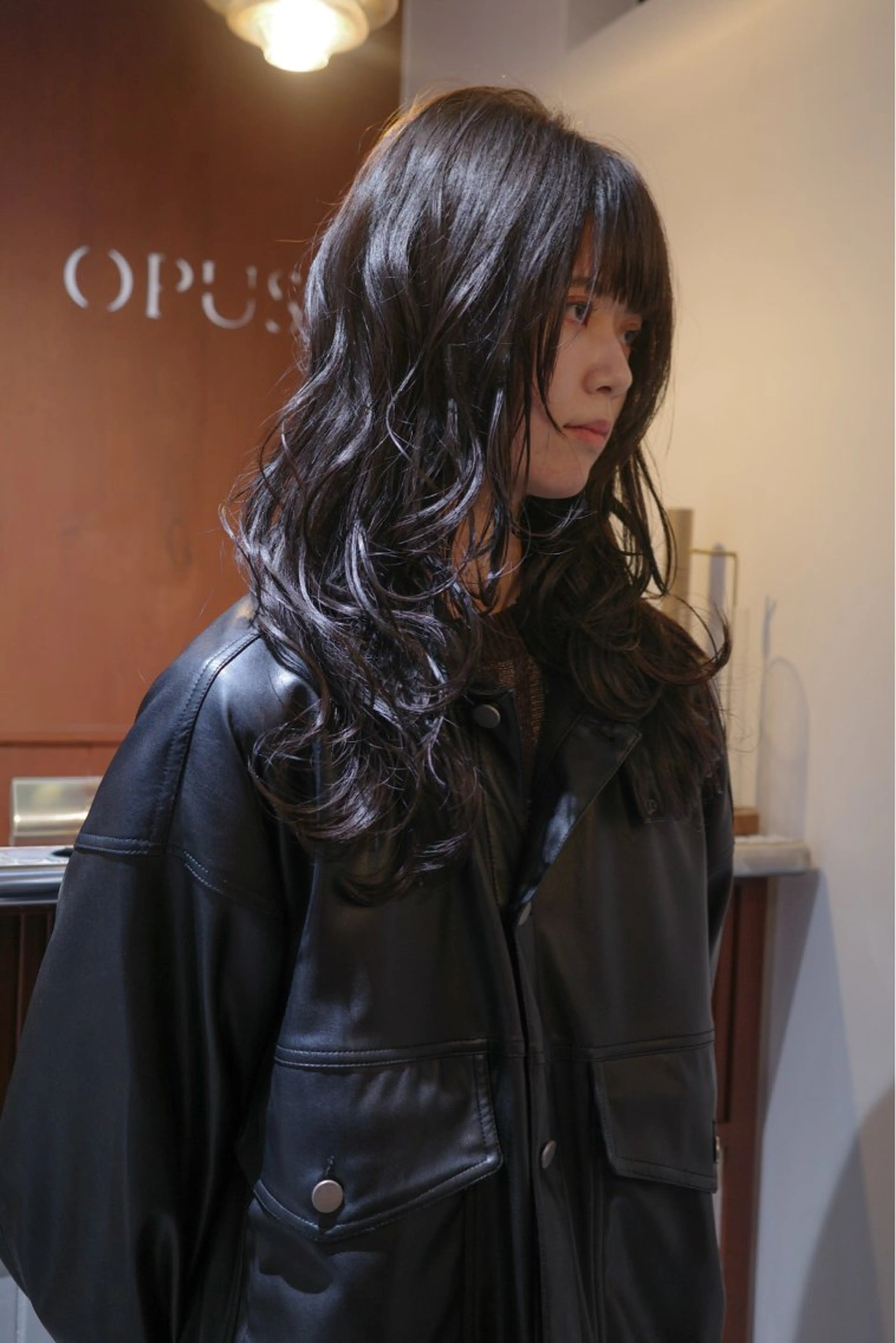 ロング アッシュ ボブ くびれヘア 顔まわりレイヤー 顔周りカット レイヤーカット //金子 聖汰のヘアスタイル