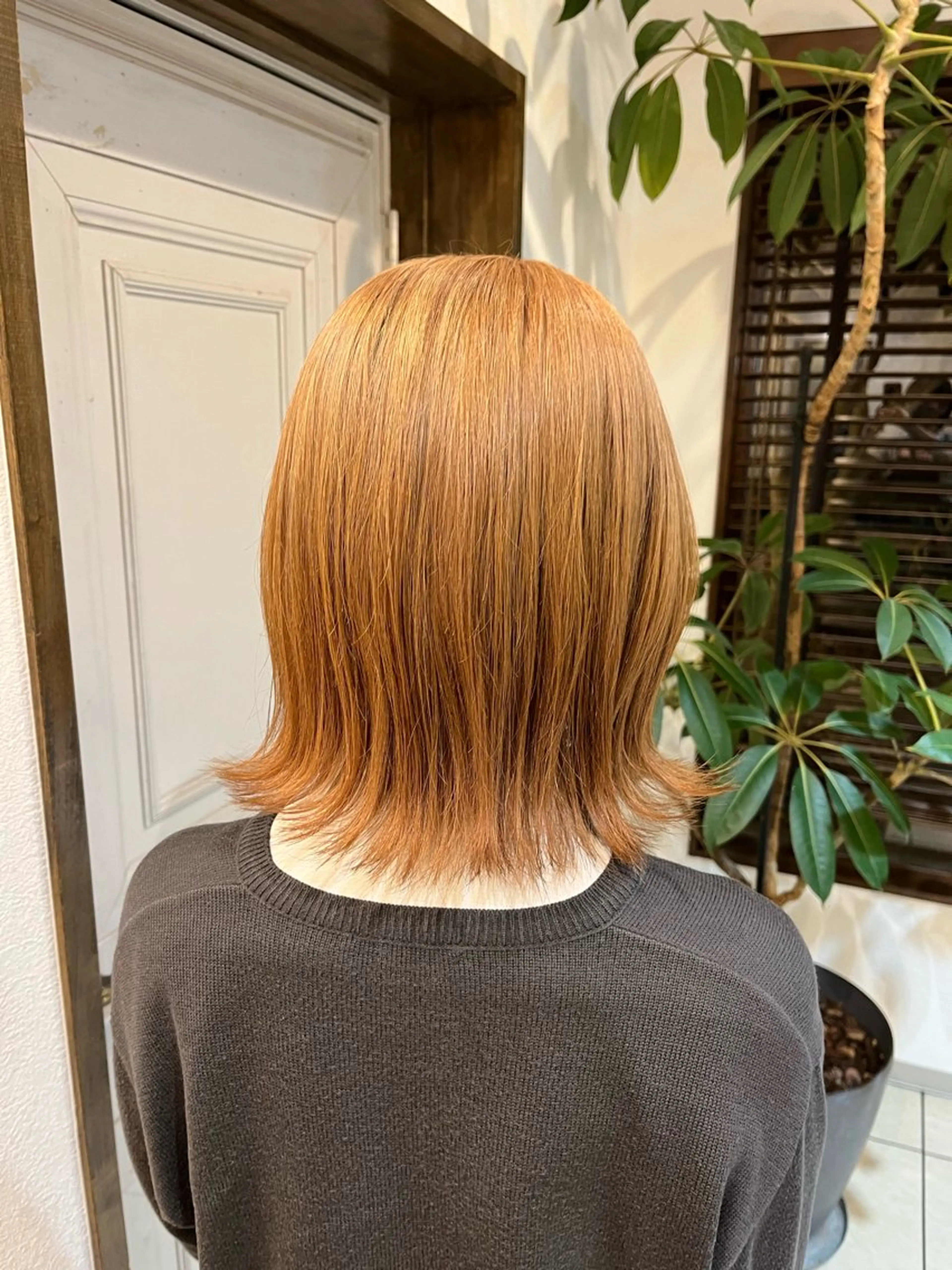 ミディアム カラー パーマ ヘアアレンジ ちひろ /似合わせカラーのヘアスタイル