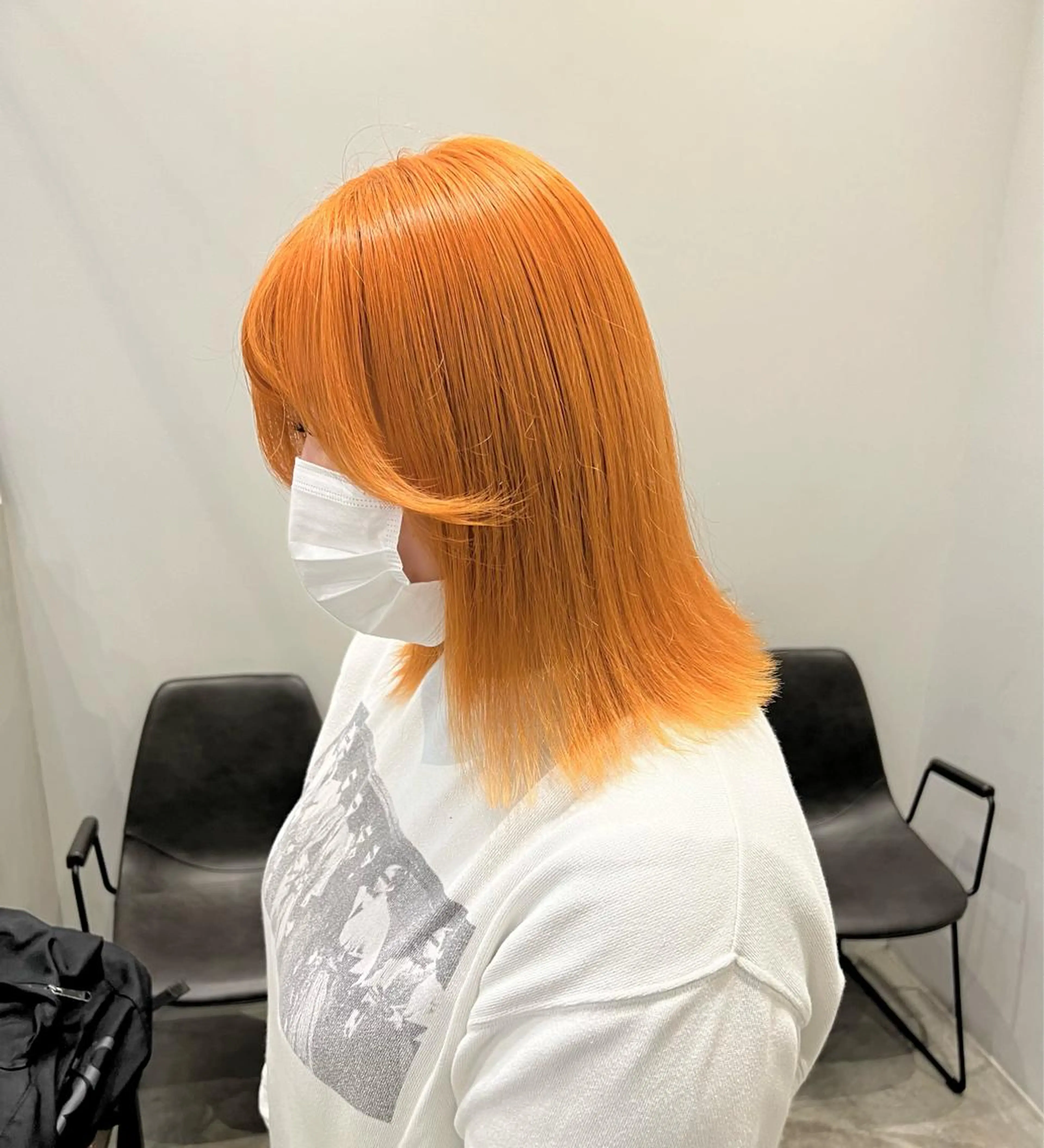 ミディアム カラー ブリーチ 吉川 陽菜のヘアスタイル