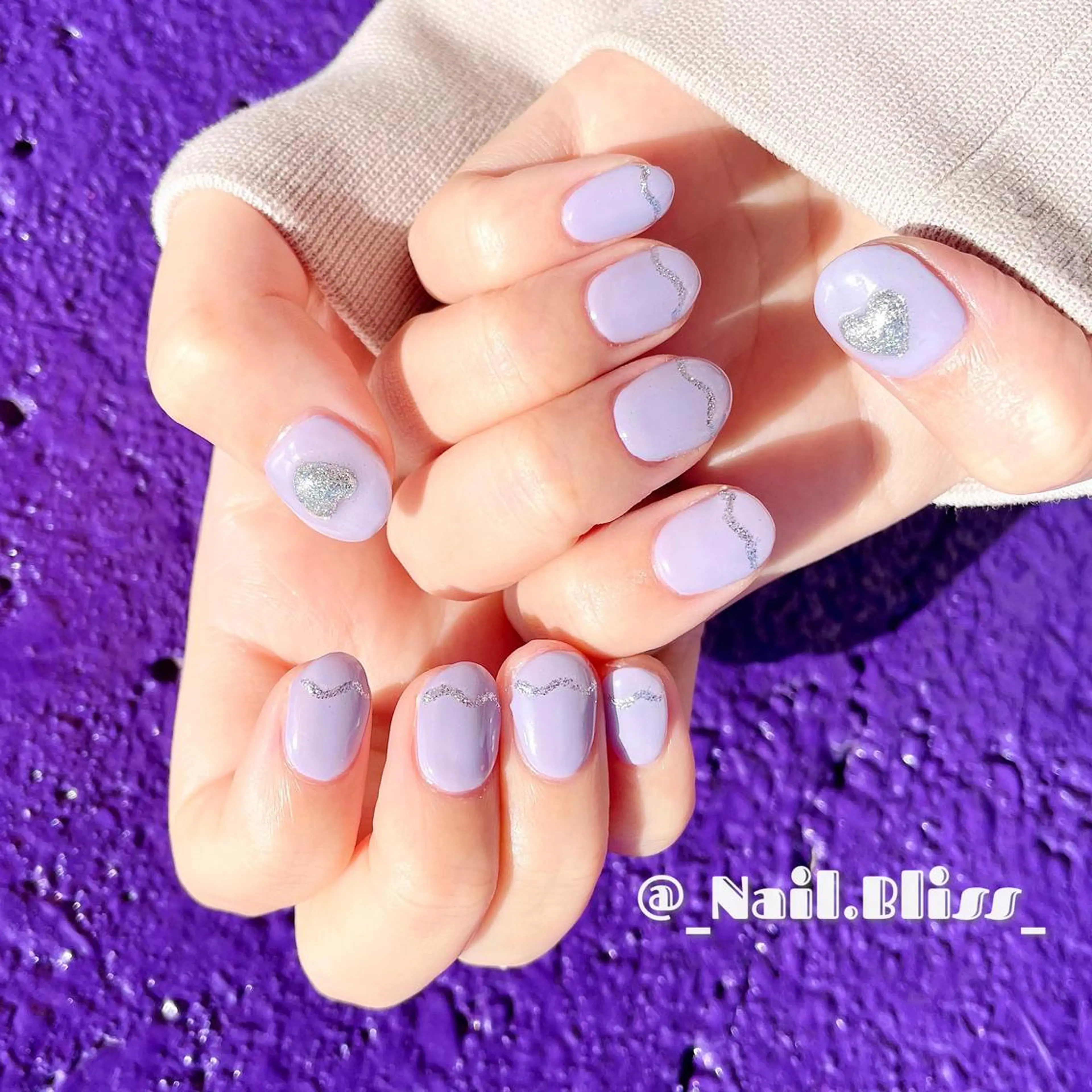 ネイル ハート ハンドネイル NAIL BLISSのネイルデザイン