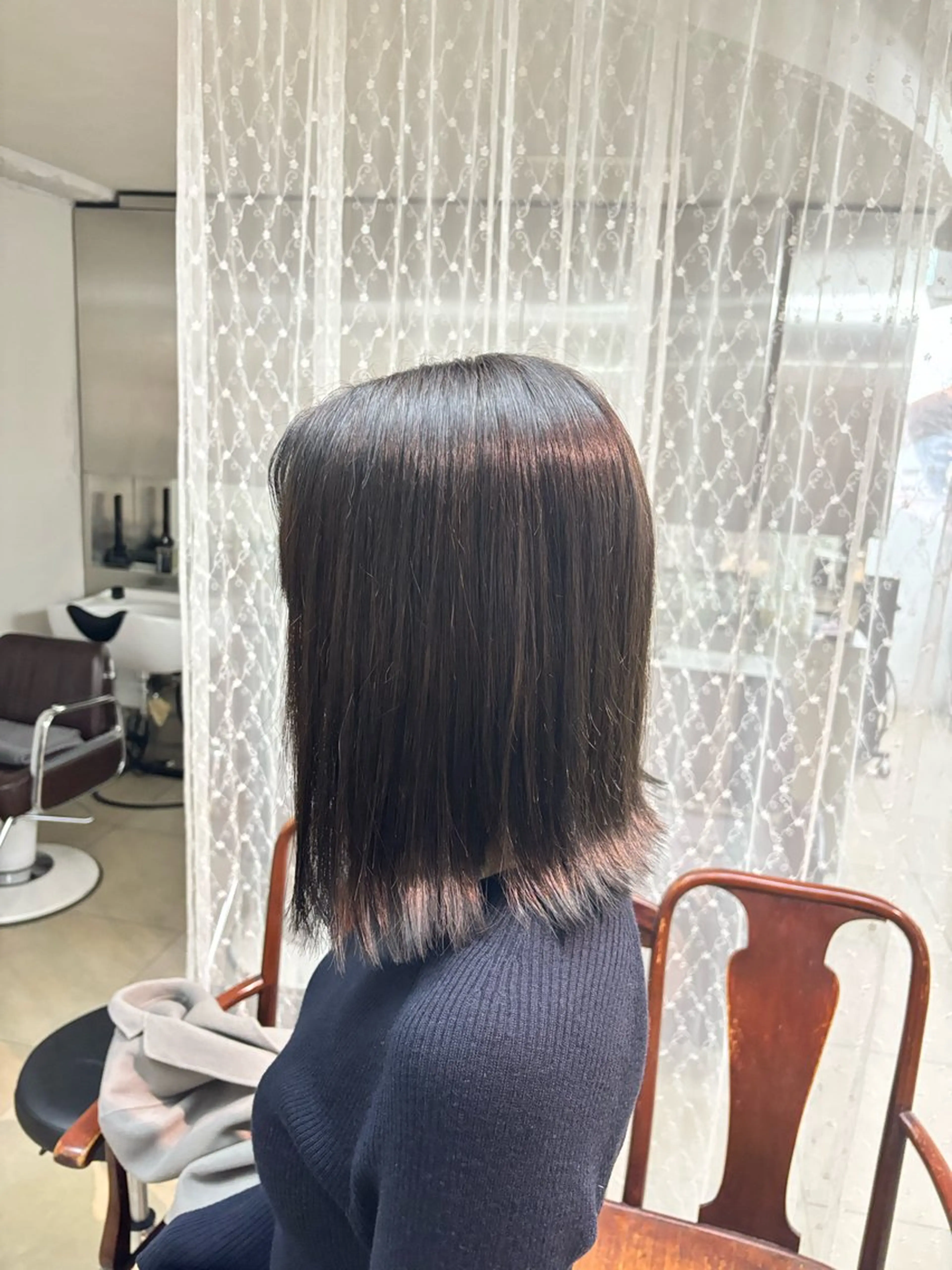 ミディアム ヘアカラー トリートメント みやもと　りょうま/ 透明感カラー/表参道のヘアスタイル