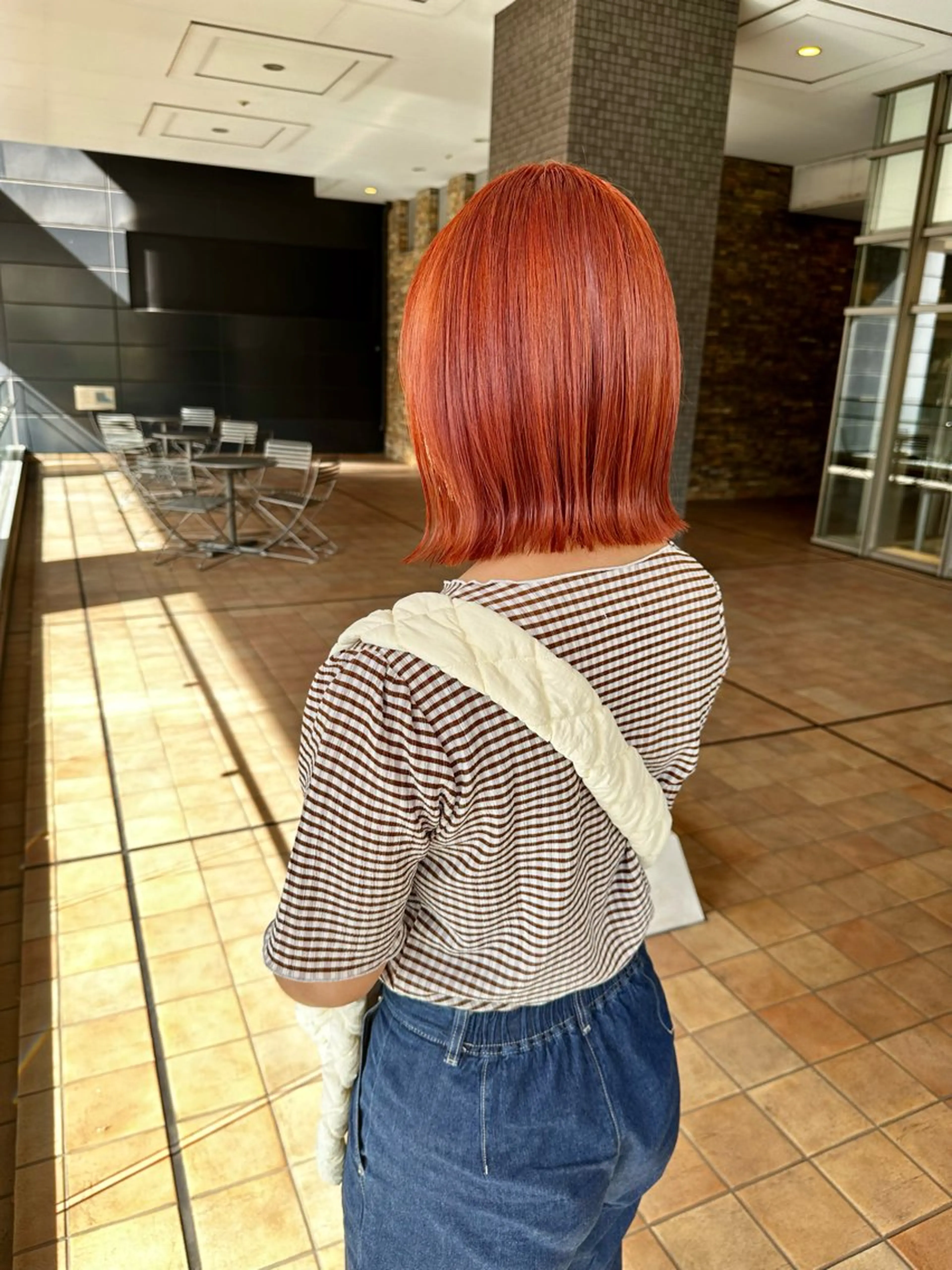 ミディアム ハイライト 髪質改善 韓国風ヘア 小顔カット ヘアカラー トリートメント ⭐️透け感カラー /齊藤容史⭐️のヘアスタイル