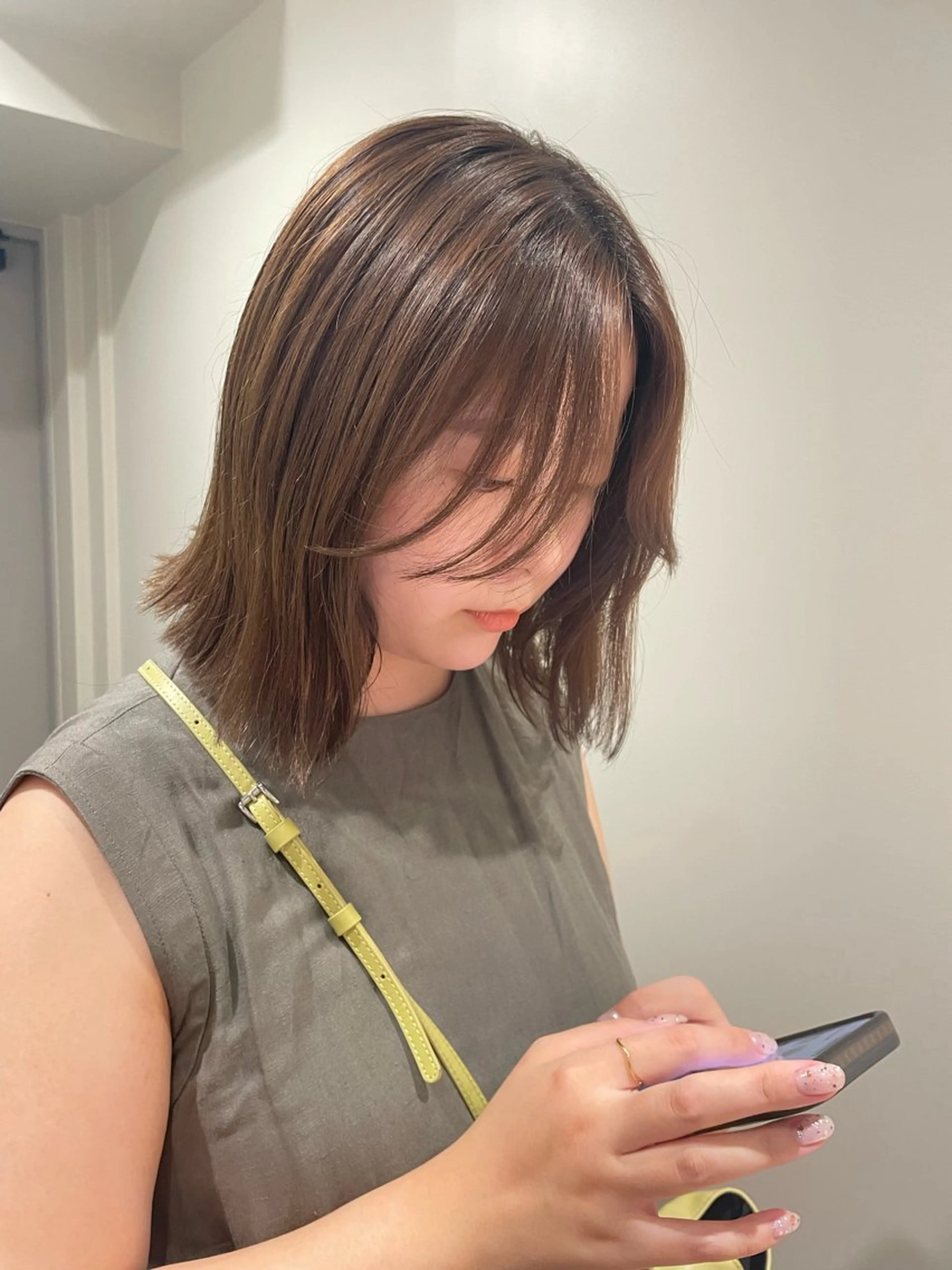 カラー グレージュ 森田 博樹のヘアスタイル