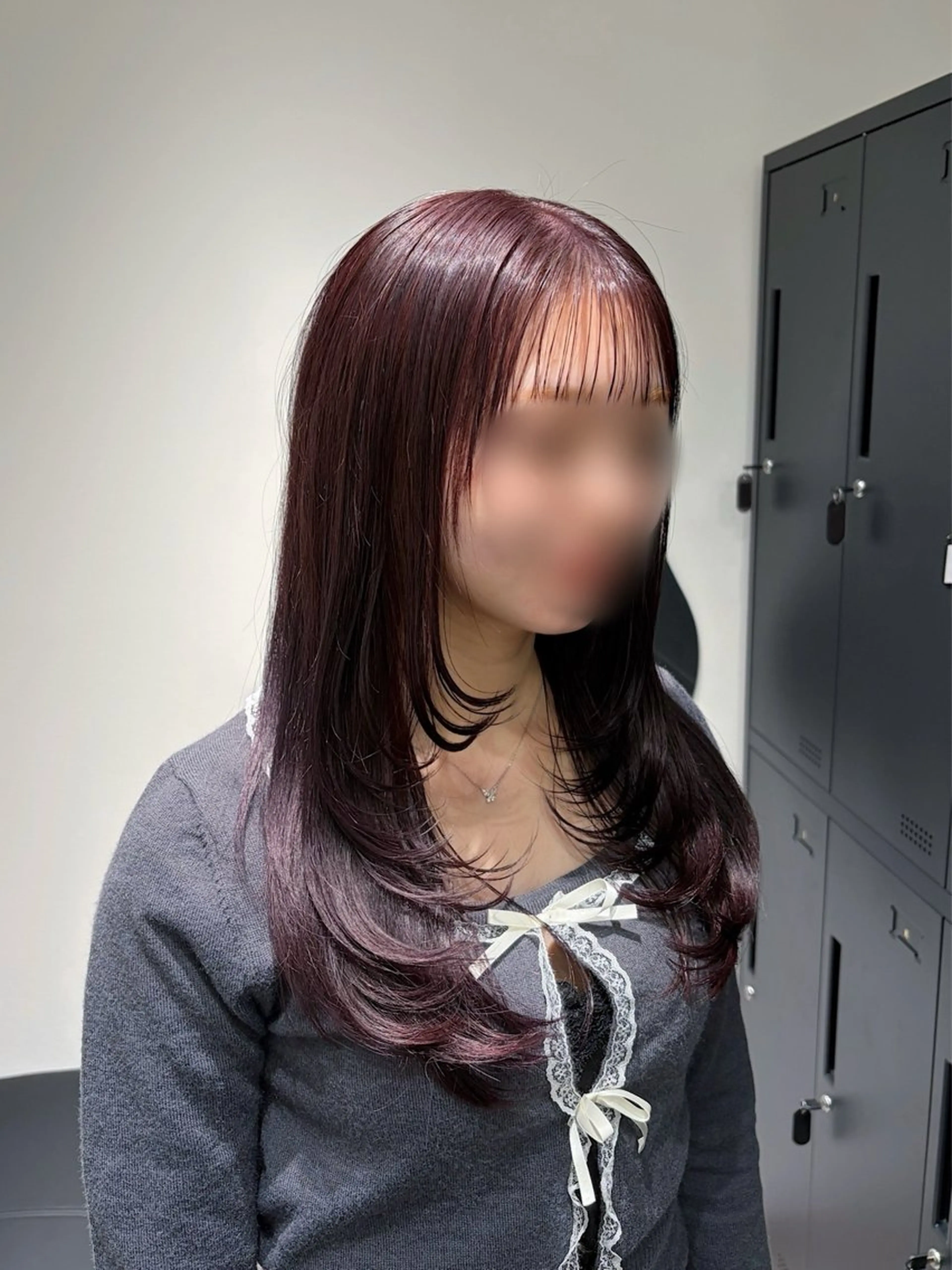 セミロング カラー ヘアカラー limitみづき🌙 パーマのヘアスタイル