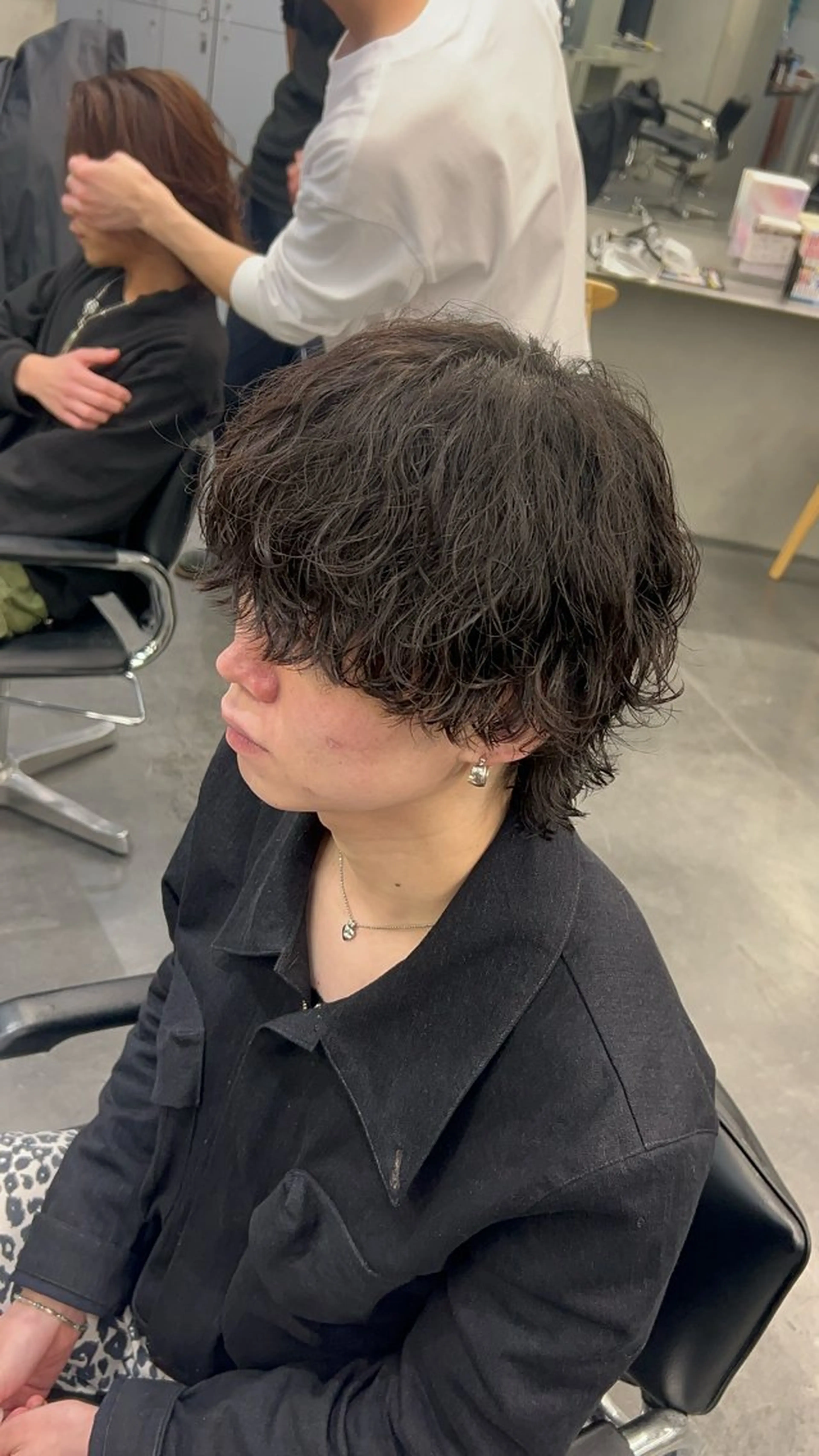 パーマ メンズ 藤平海音/fifth PARKのヘアスタイル