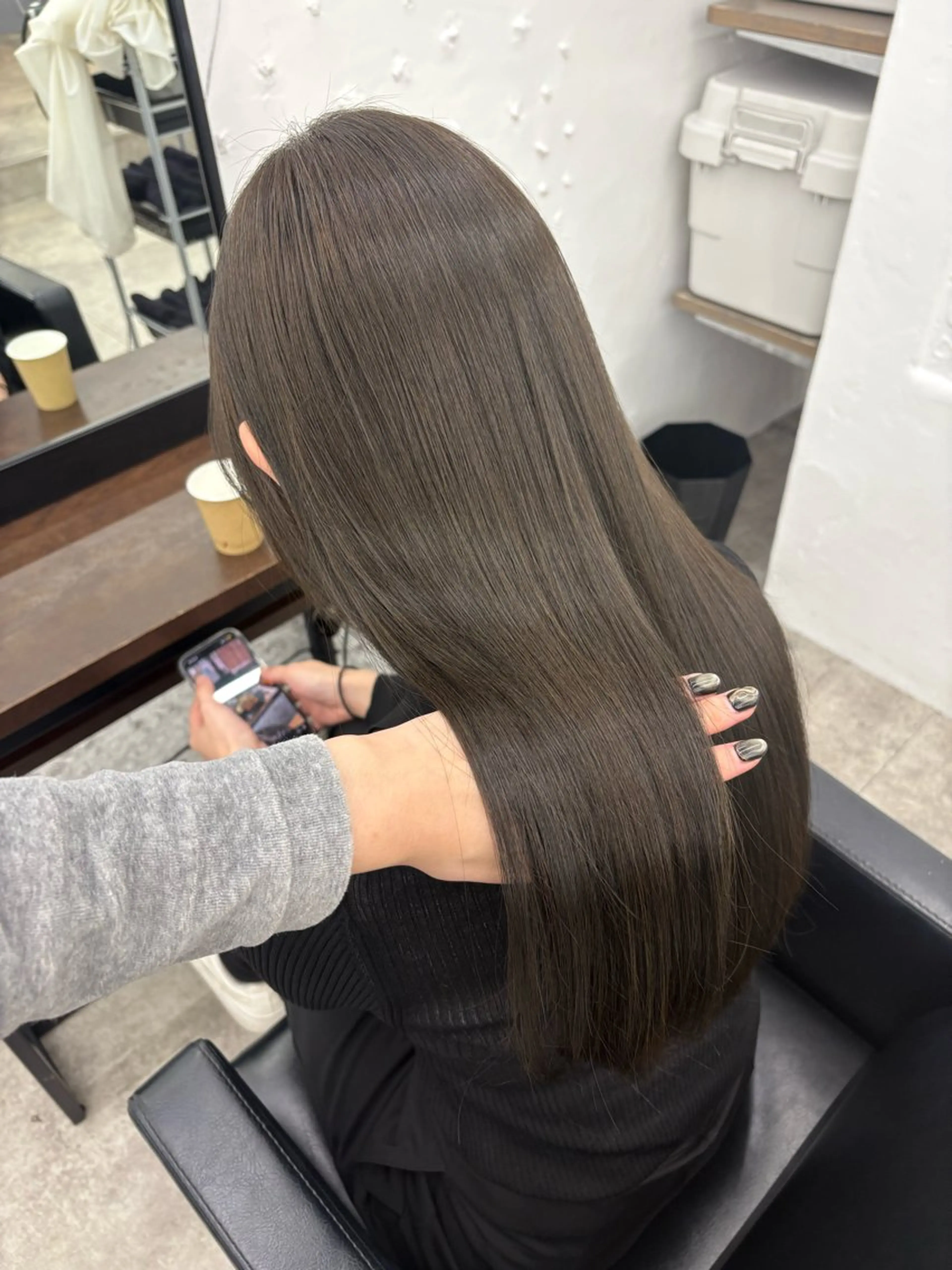 ロング カラー トリートメント ヘアカラー トリートメント 🫧透明感カラー/ 寒色カラー/Risaのヘアスタイル