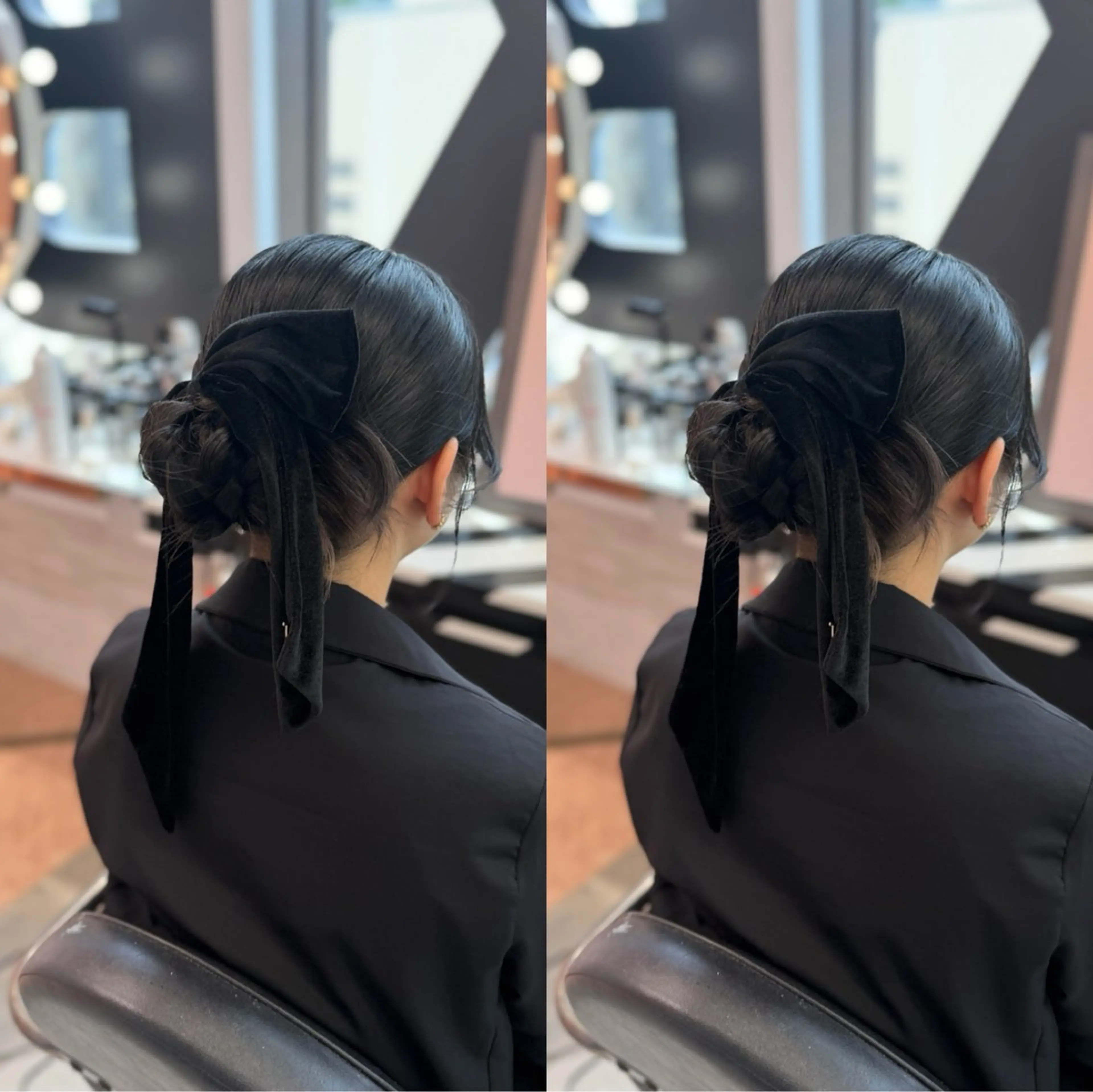 ミディアム ヘアアレンジ ヘアセット 梅田茶屋町ヘアセット 🎀RIONA🎀のヘアスタイル