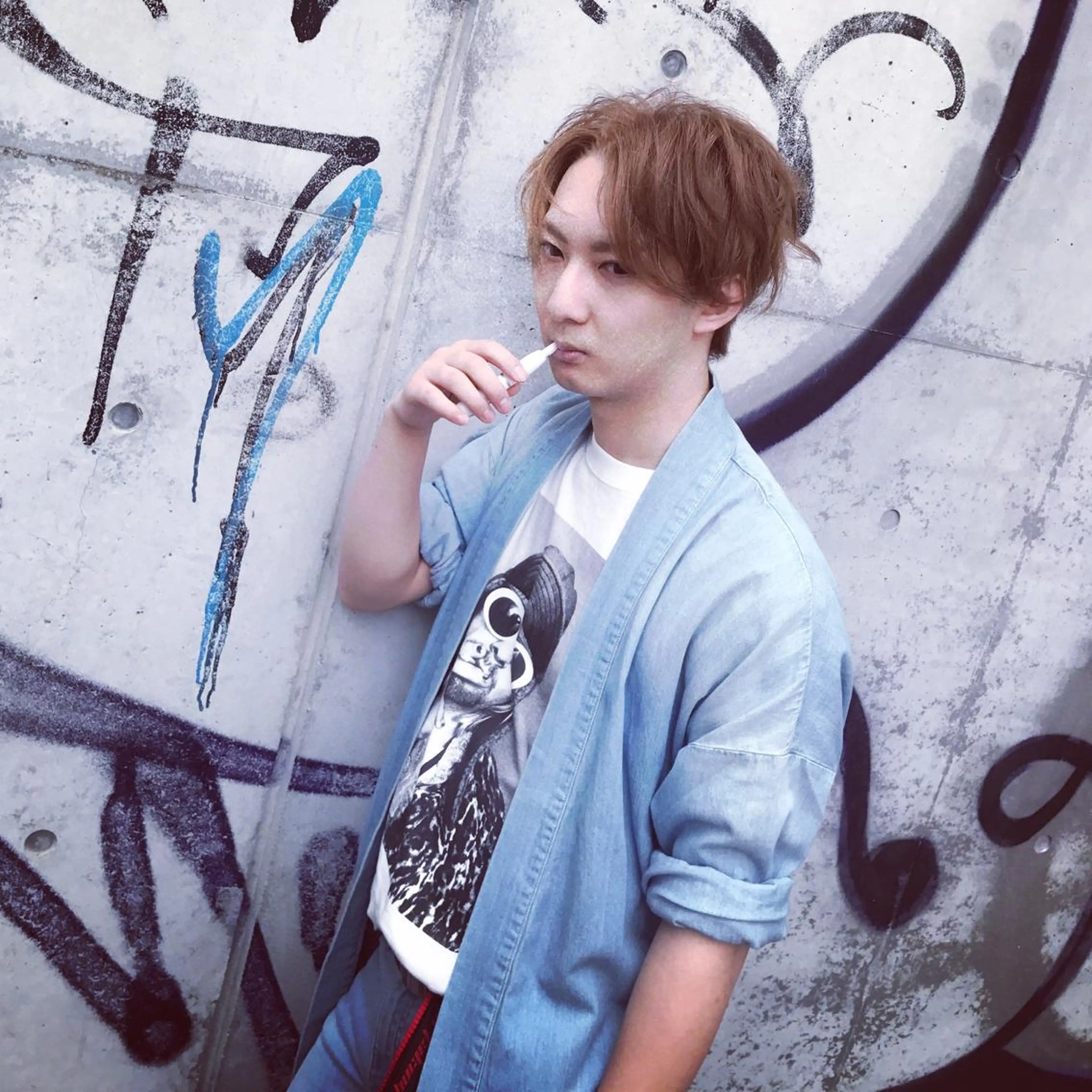 ショート カラー メンズ 吉川 宙翔のヘアスタイル