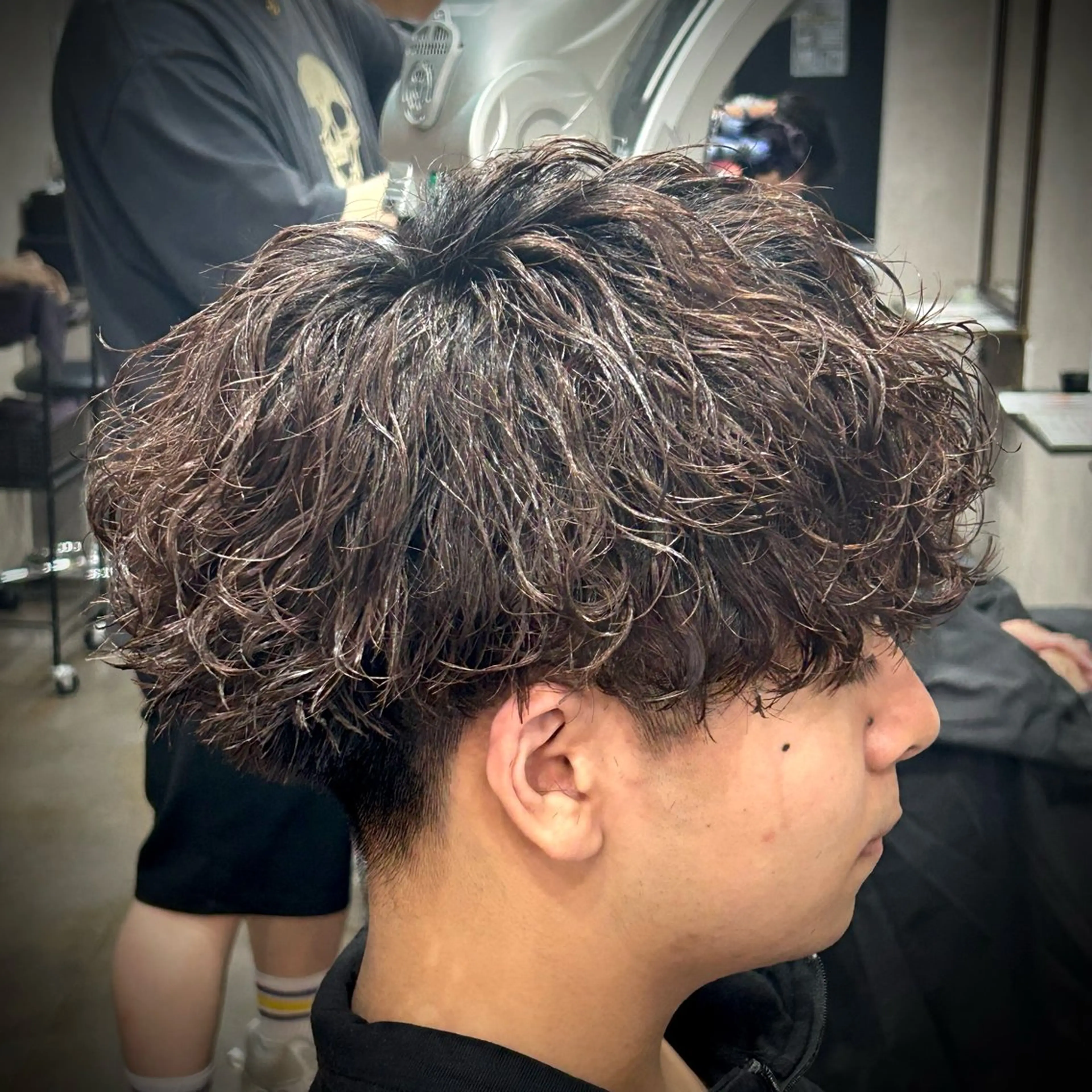 メンズ マッシュ 波巻きパーマ カット パーマ 🔥EDEN春日部パ ーマ特化SHOTAのヘアスタイル