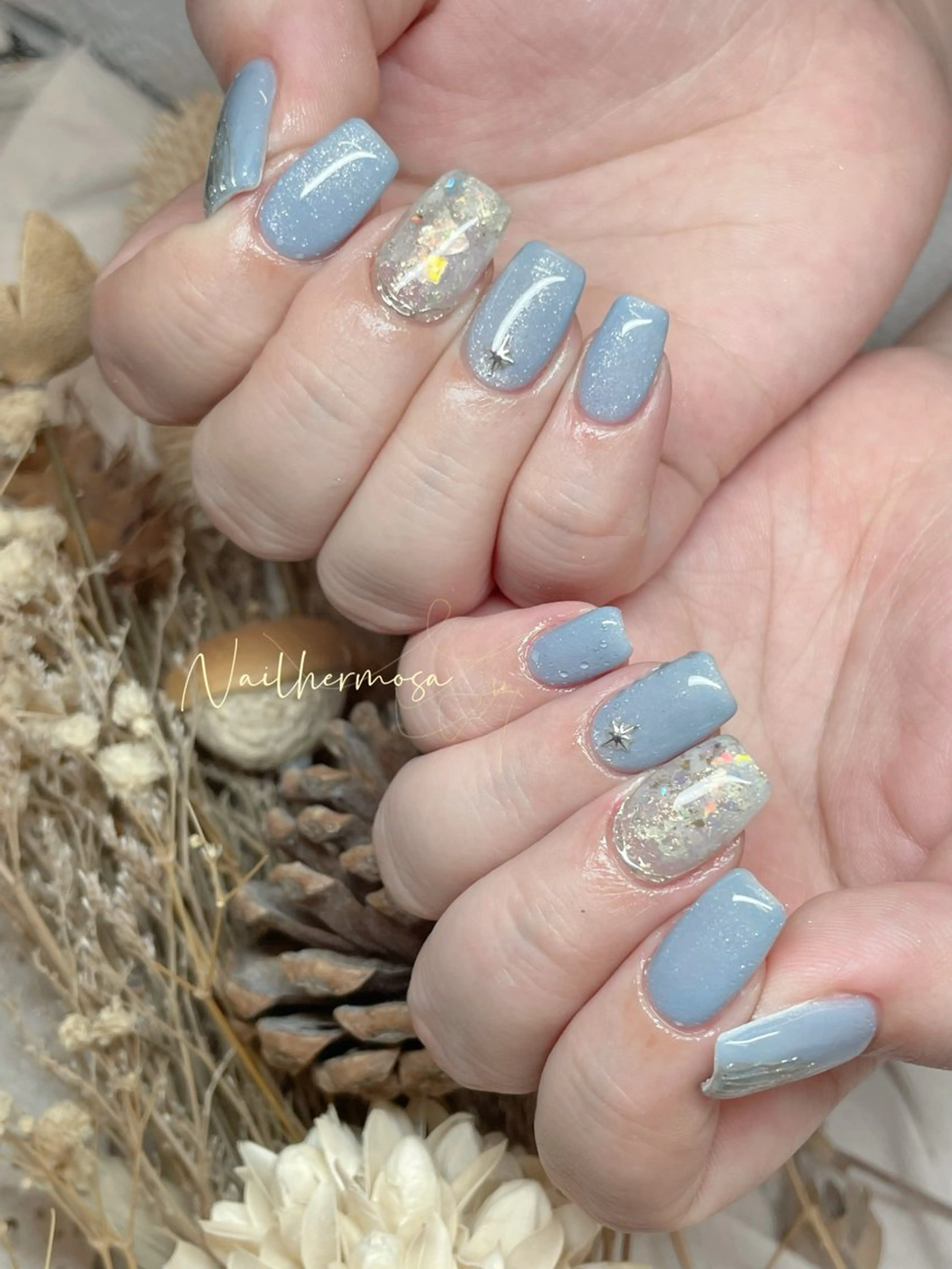 ネイル 長さ出し フラッシュネイル フットネイル ジェルネイル マグネットネイル ハンドネイル ネイル エルモサのネイルデザイン