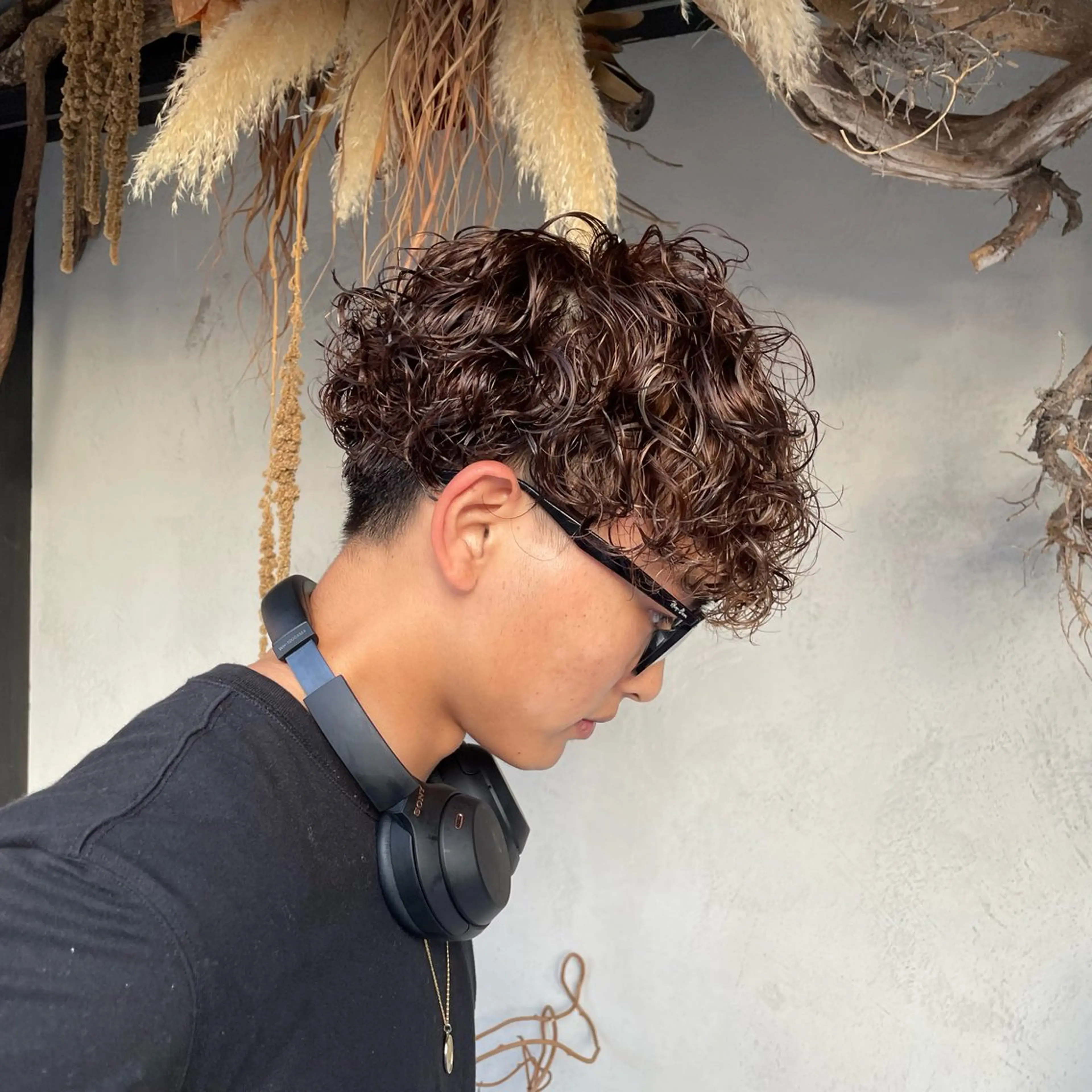 ミディアム パーマ メンズ ミディアムパーマ メンズパーマ プードルパーマ プードルパーマ noway セナのヘアスタイル