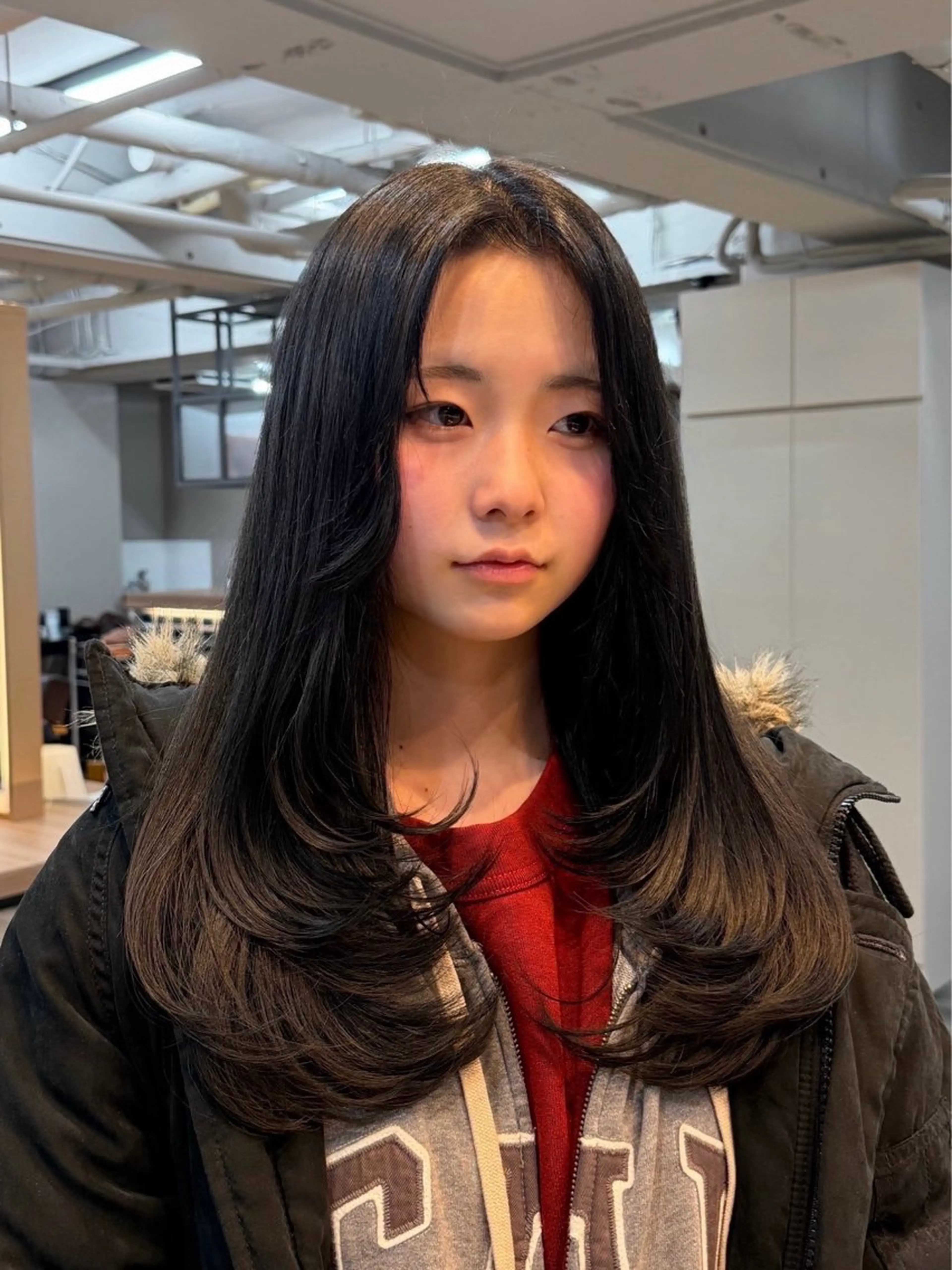 セミロング レイヤーカット カット トリートメント 髪質改善/レイヤー/ 🐣kokoro🌸のヘアスタイル