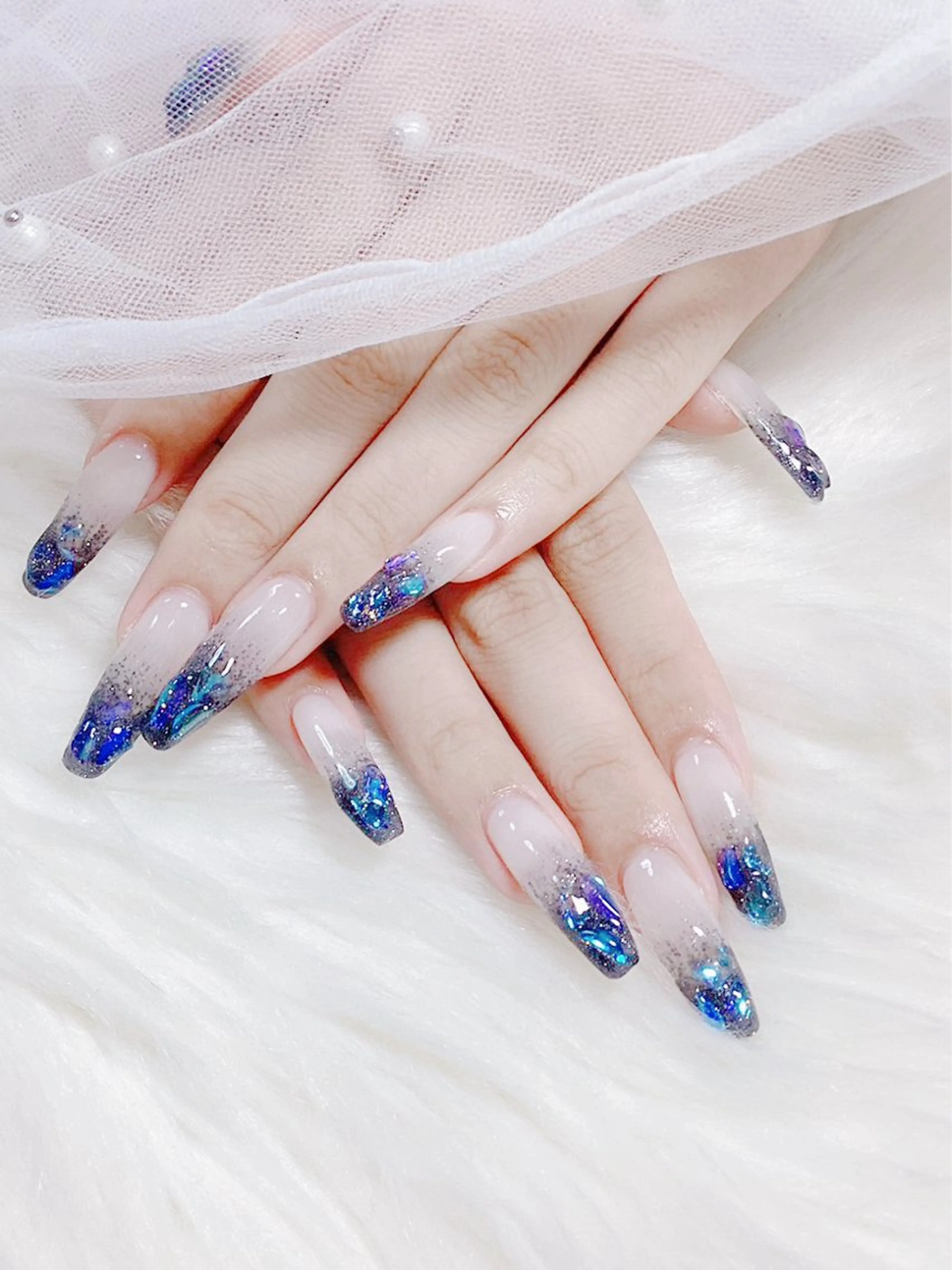 セミロング ハンドネイル Hanaai Salon新宿店のネイルデザイン