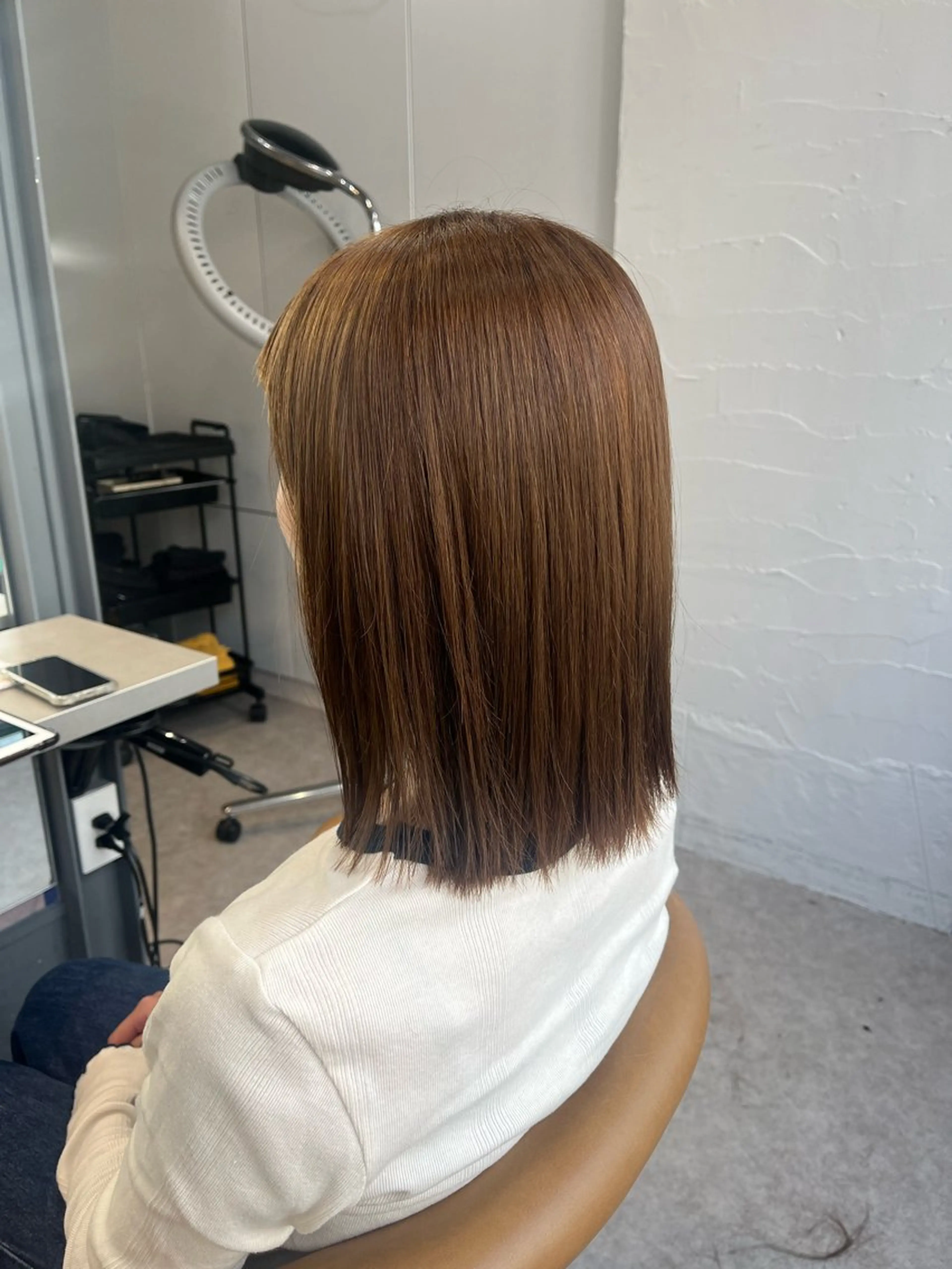 ミディアム カラー ヘアカラー うしだ かおるのヘアスタイル