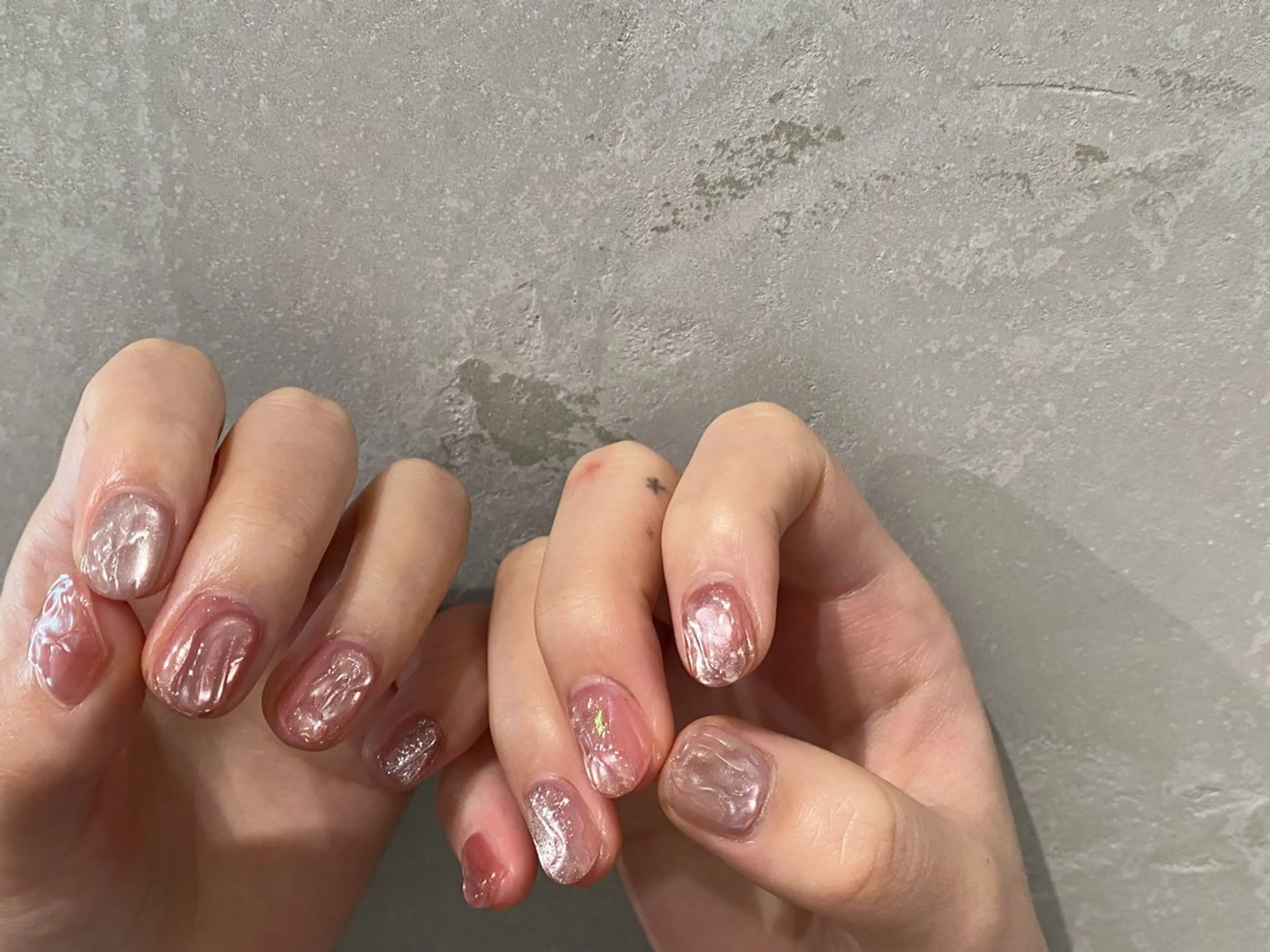 ネイル マグネットネイル ミラーネイル ニュアンスネイル ハンドネイル Yuriko Omi パラジェル/渋谷のネイルデザイン