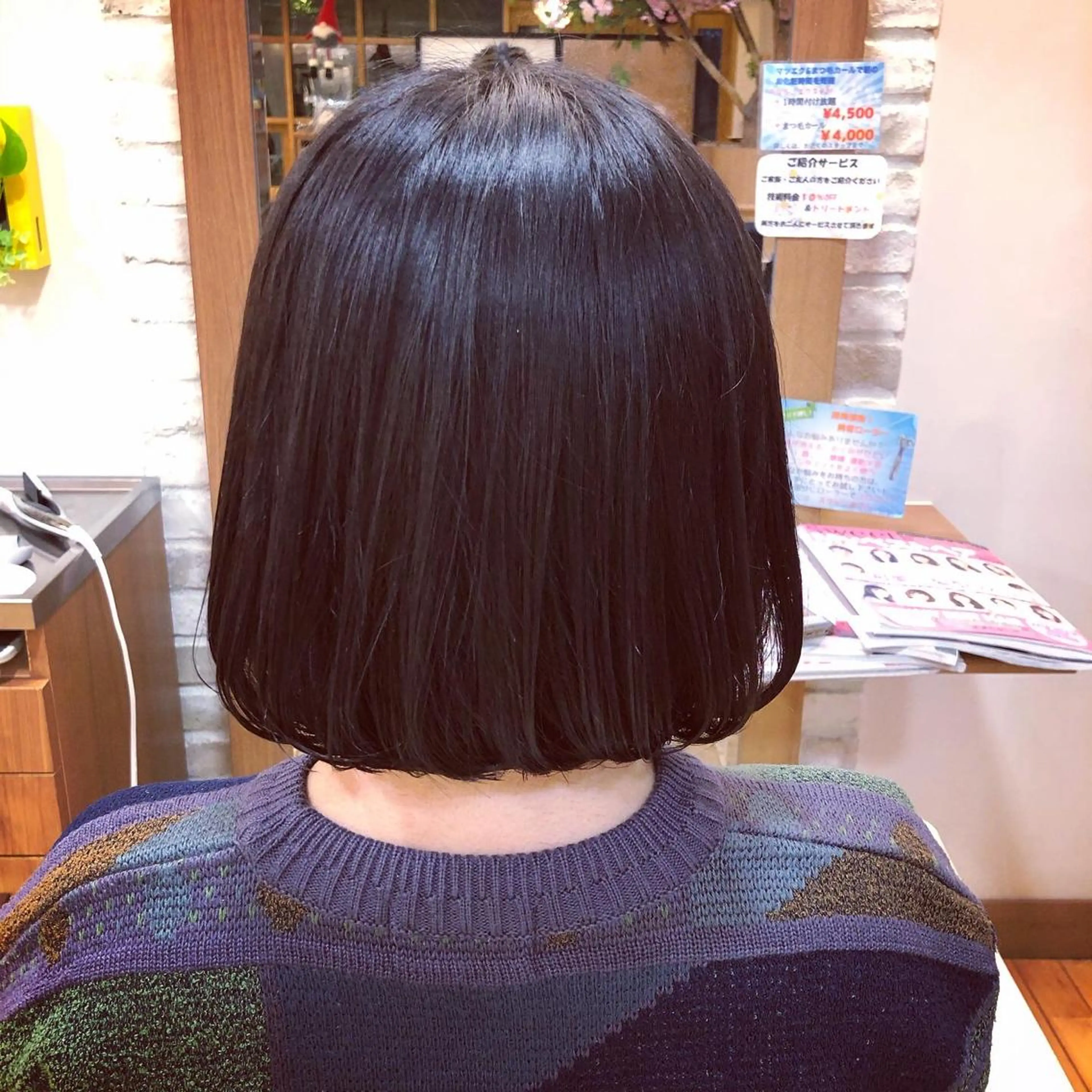 ミディアム ボブ 小鹿理紗 和光市のヘアスタイル