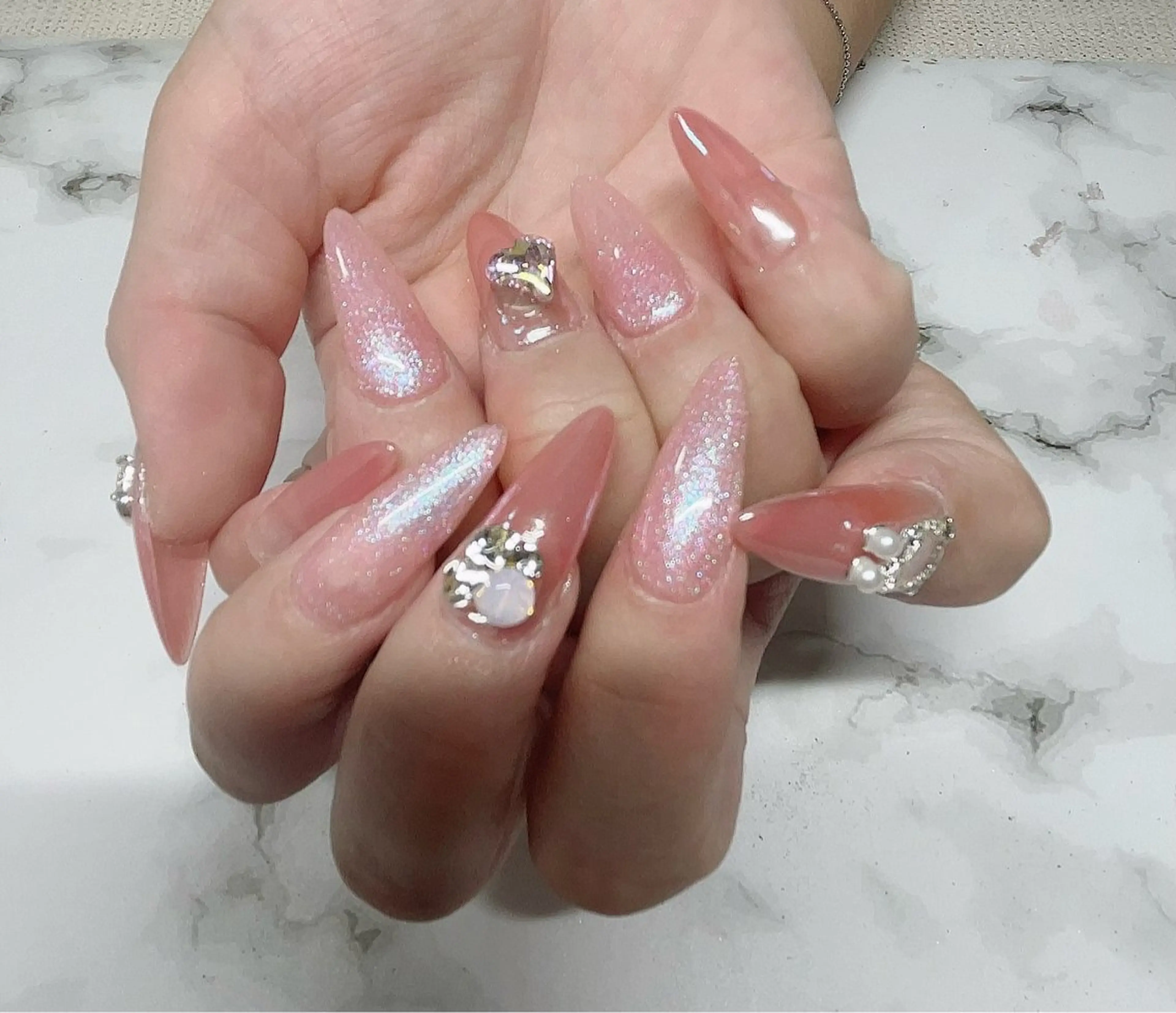 ネイル 長さ出し ワンカラーネイル Star Beautyのネイルデザイン