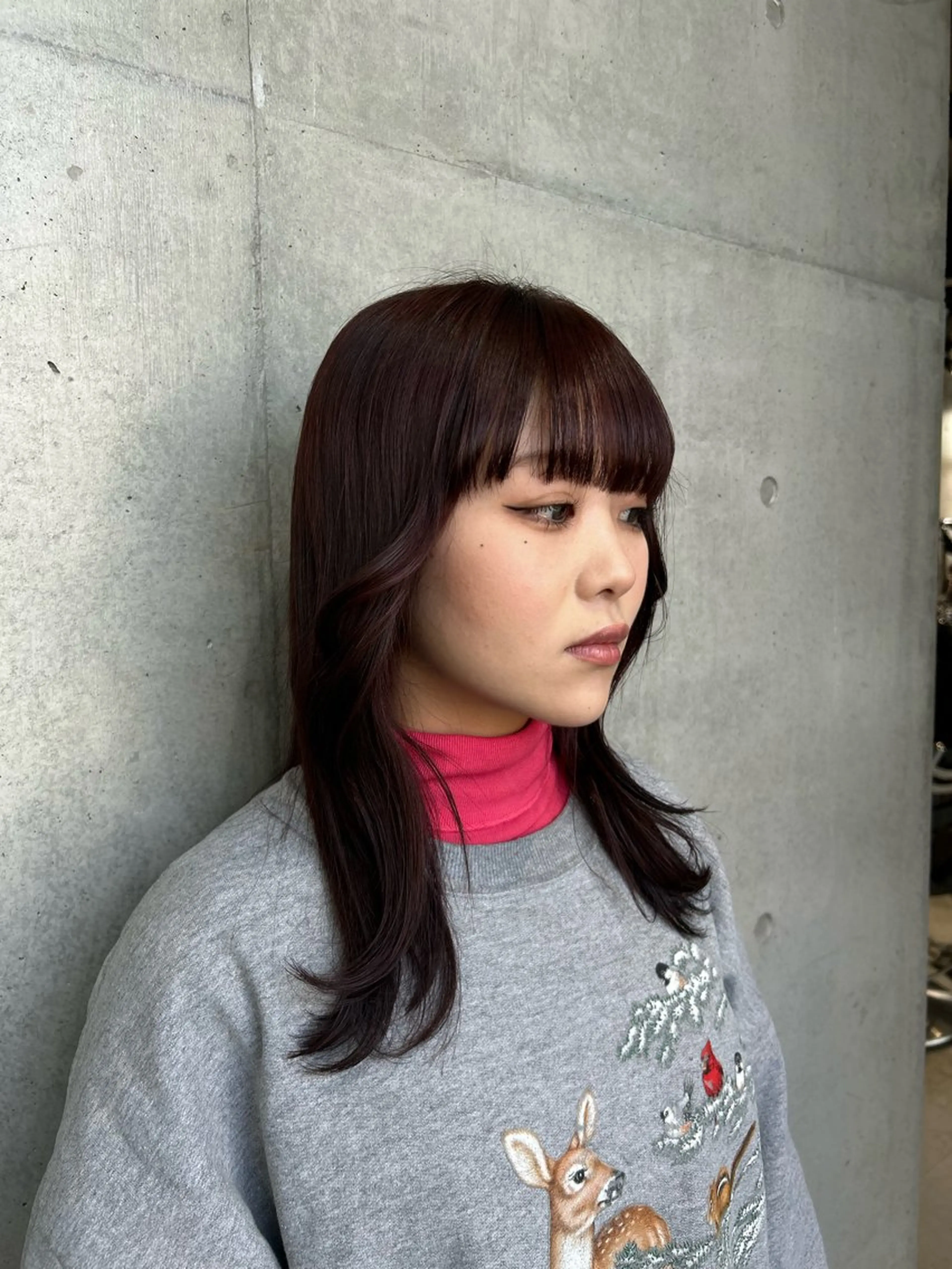 ロング カラー ヘアアレンジ カット ヘアカラー トリートメント ボブ艶モテカラー🫧 カリンのヘアスタイル