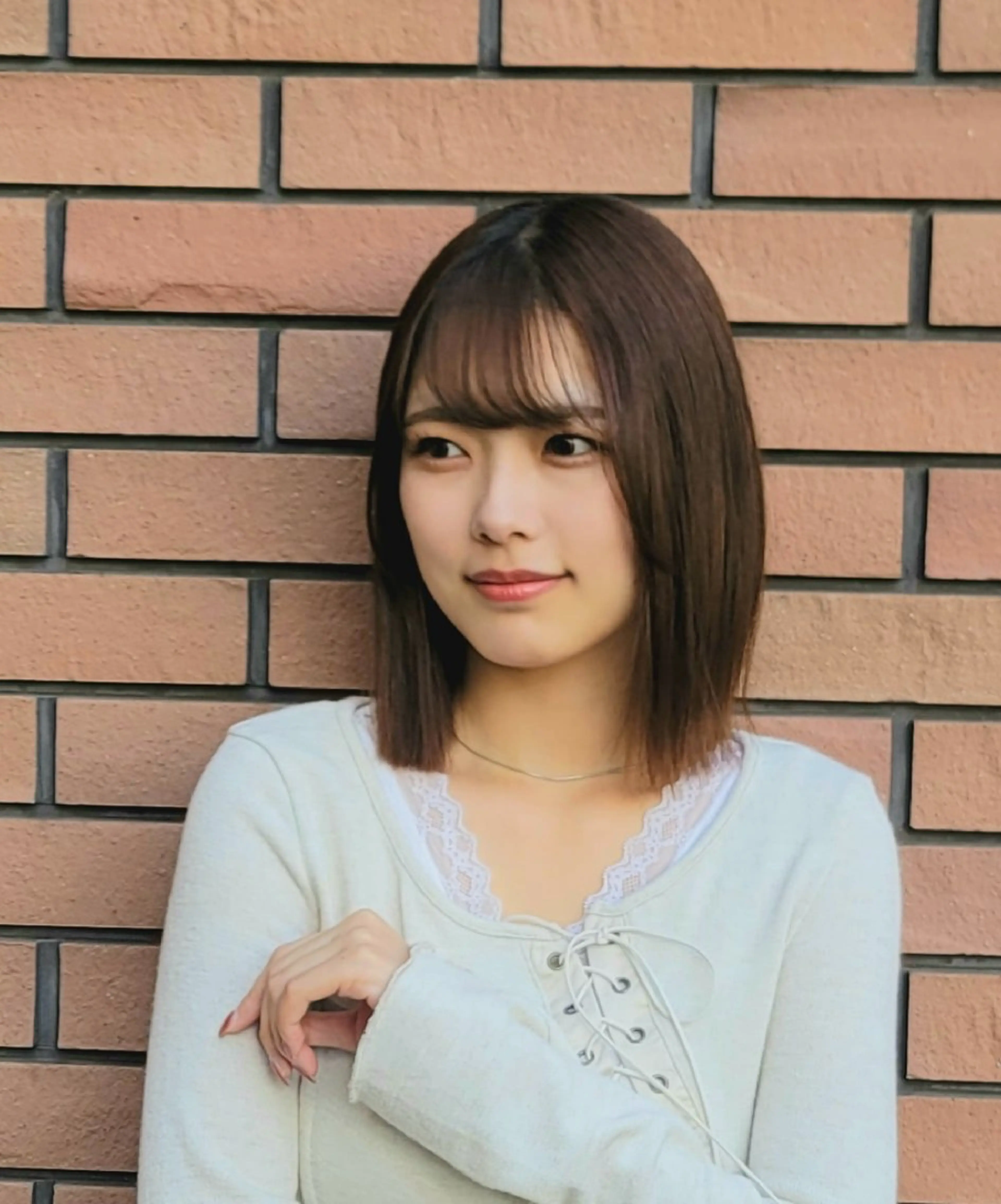 ミディアム 切りっぱなしボブ ボブ 高口    雅のヘアスタイル