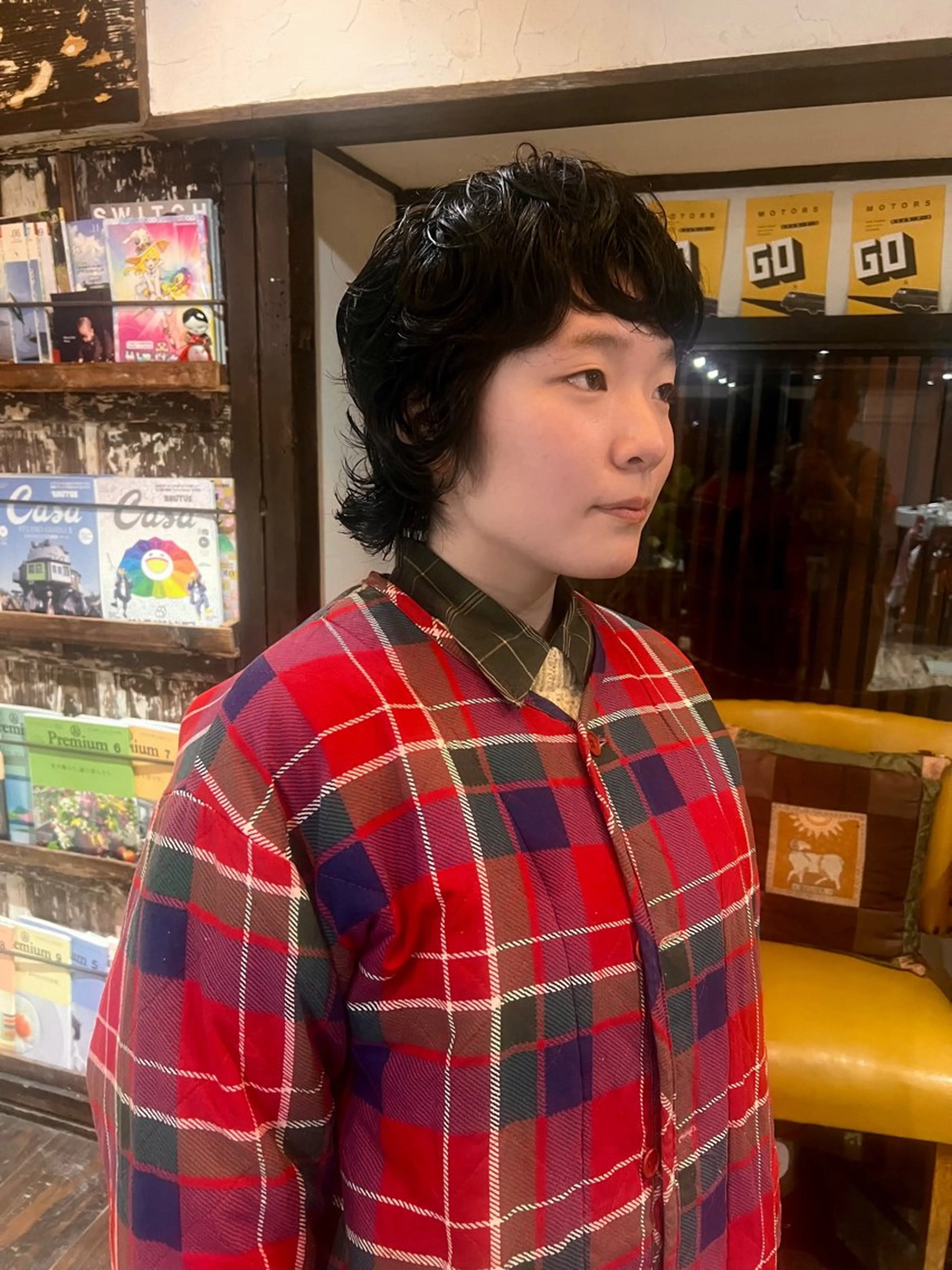 ショート パーマ ボブパーマ/レイヤー ヒロモトアサカのヘアスタイル