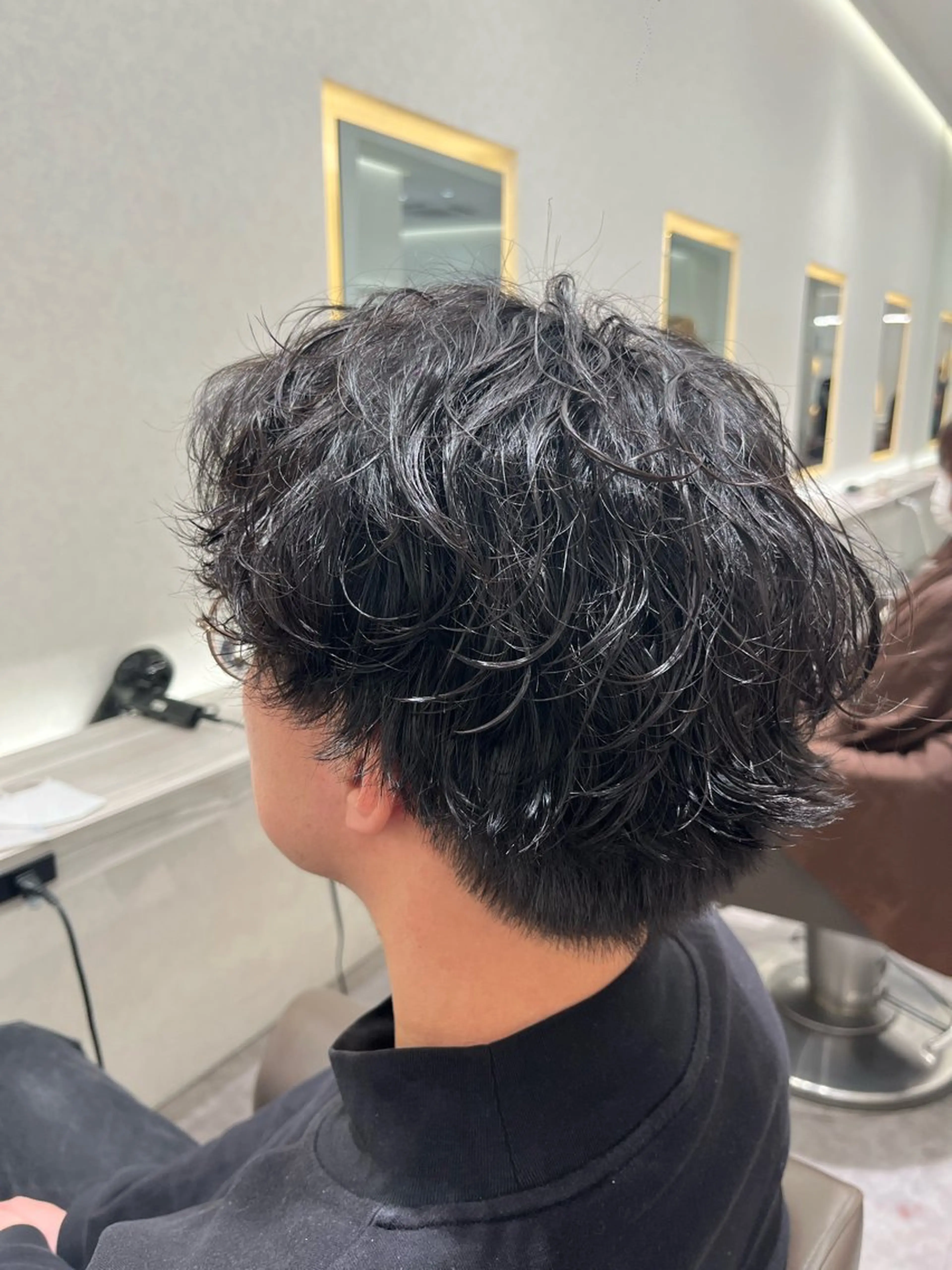 パーマ メンズ メンズパーマ 波巻きパーマ 吉見 涼のヘアスタイル