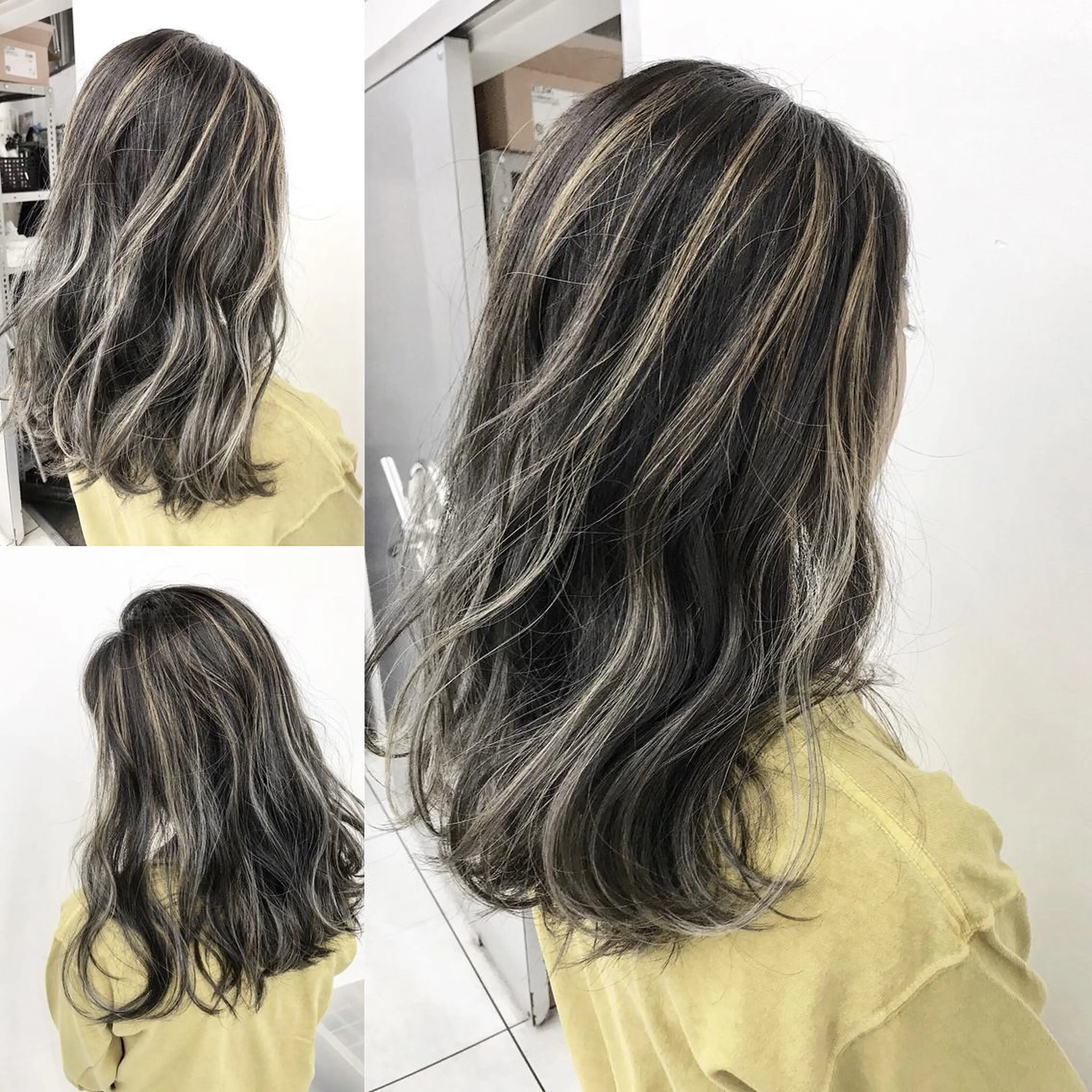 ロング カラー 山本　尚輝 🐶ハイライト🐶のヘアスタイル