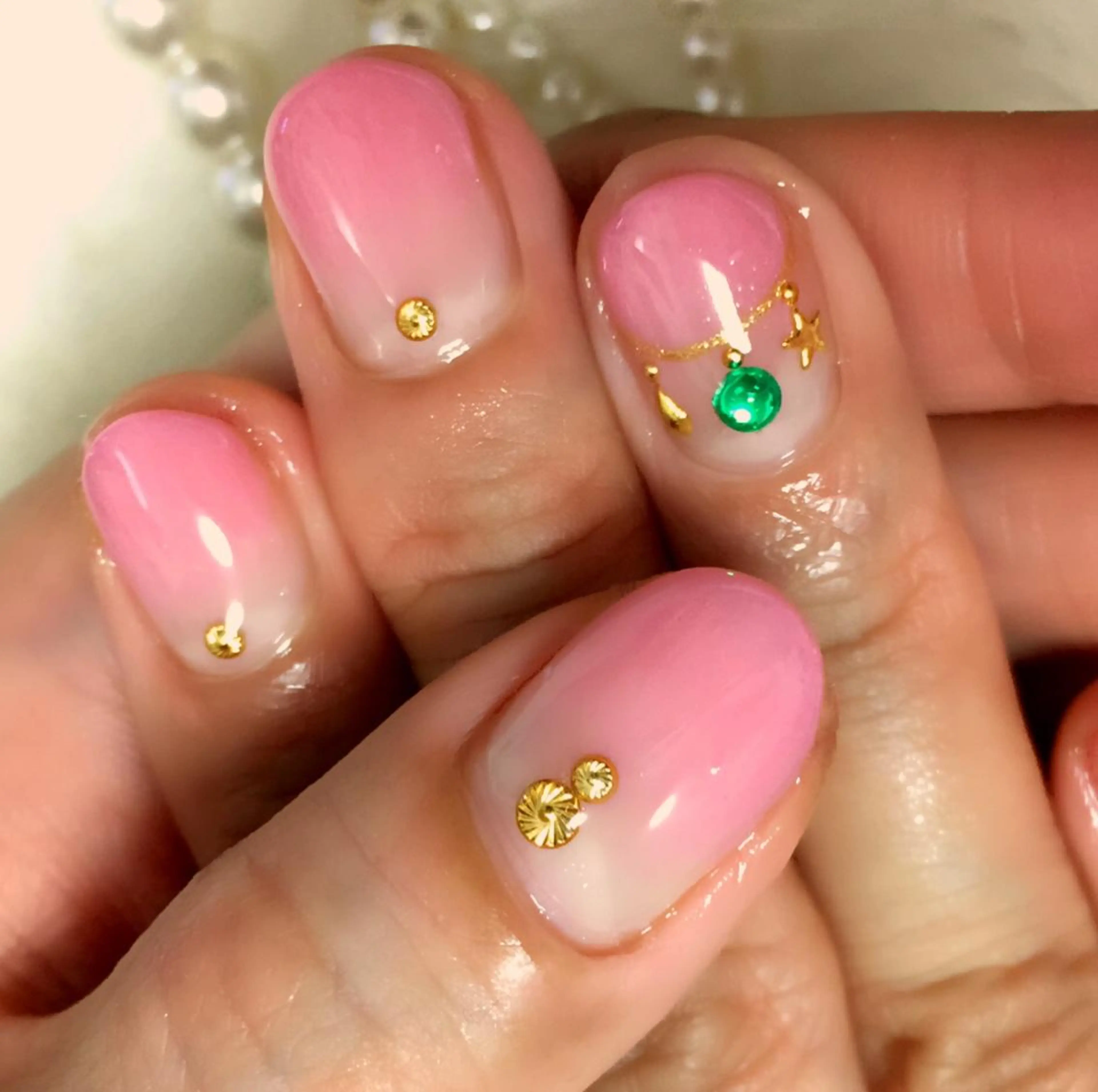 ネイル ピンク 冬ネイル クリスマス 馬場 典子のネイルデザイン