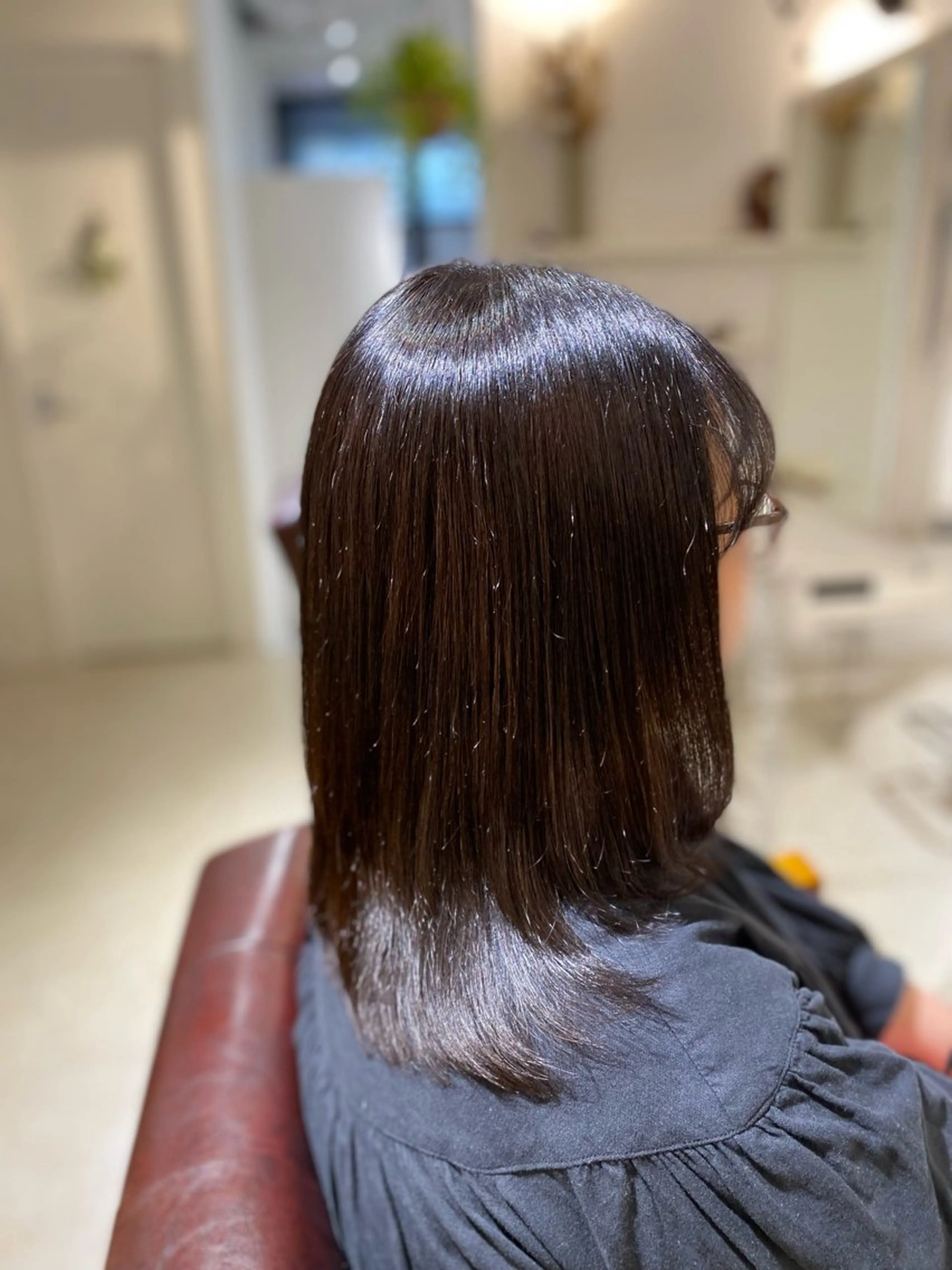 セミロング カット 縮毛矯正 トリートメント ショートカット 🌷Asamiのヘアスタイル