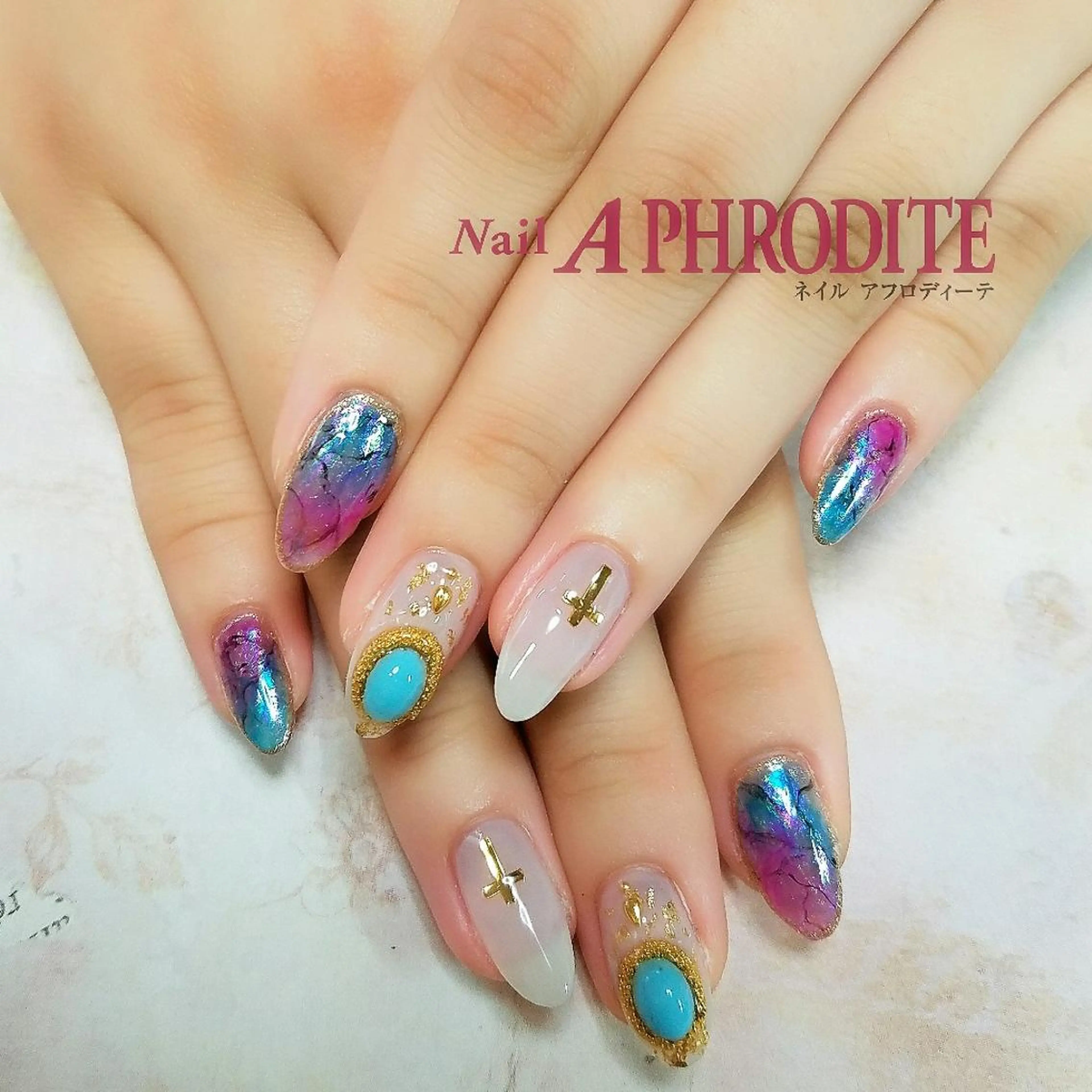 ネイル 大理石ネイル(マーブル) Nail  Aphroditeのネイルデザイン