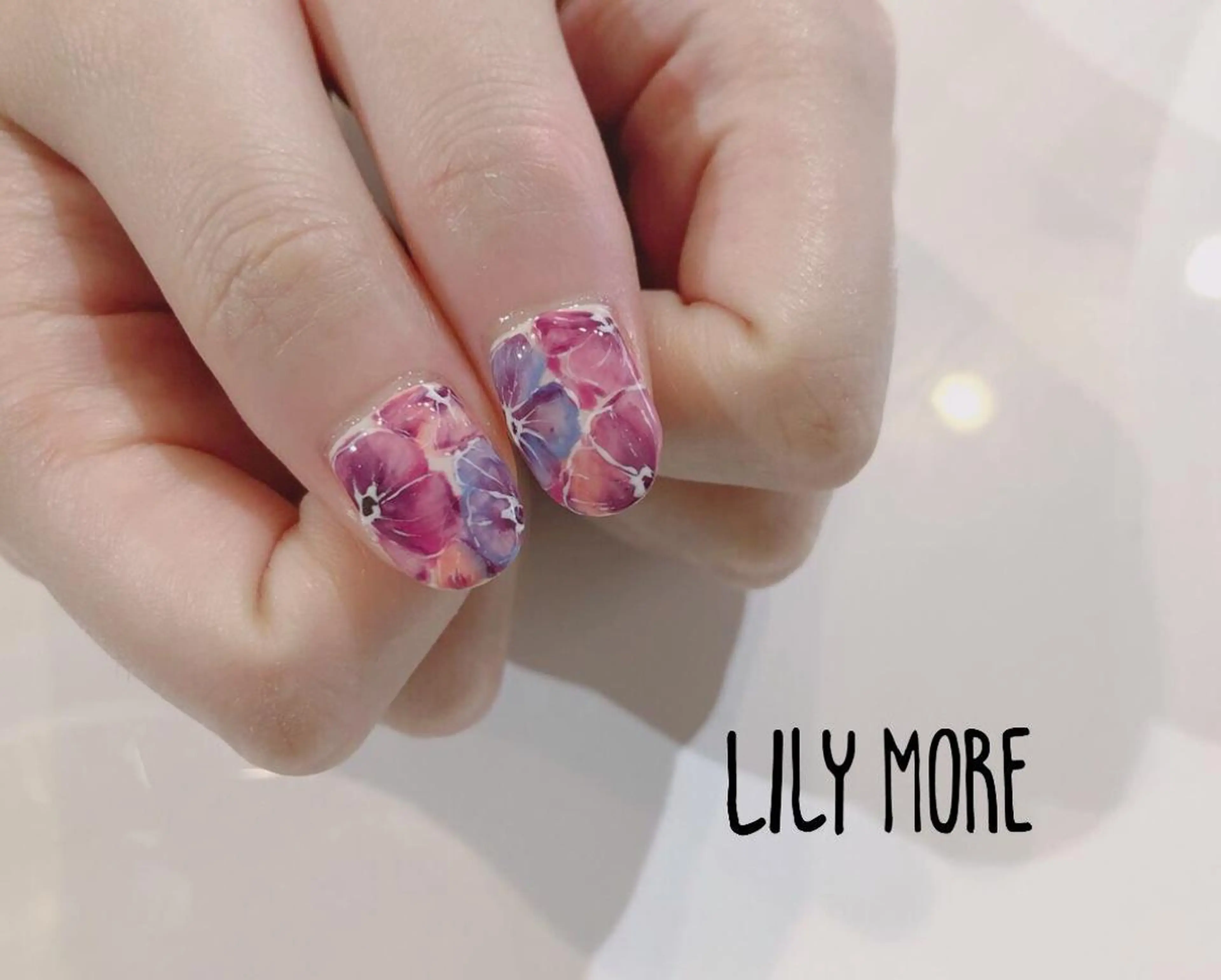 ネイル フラワーネイル Lily closetのネイルデザイン