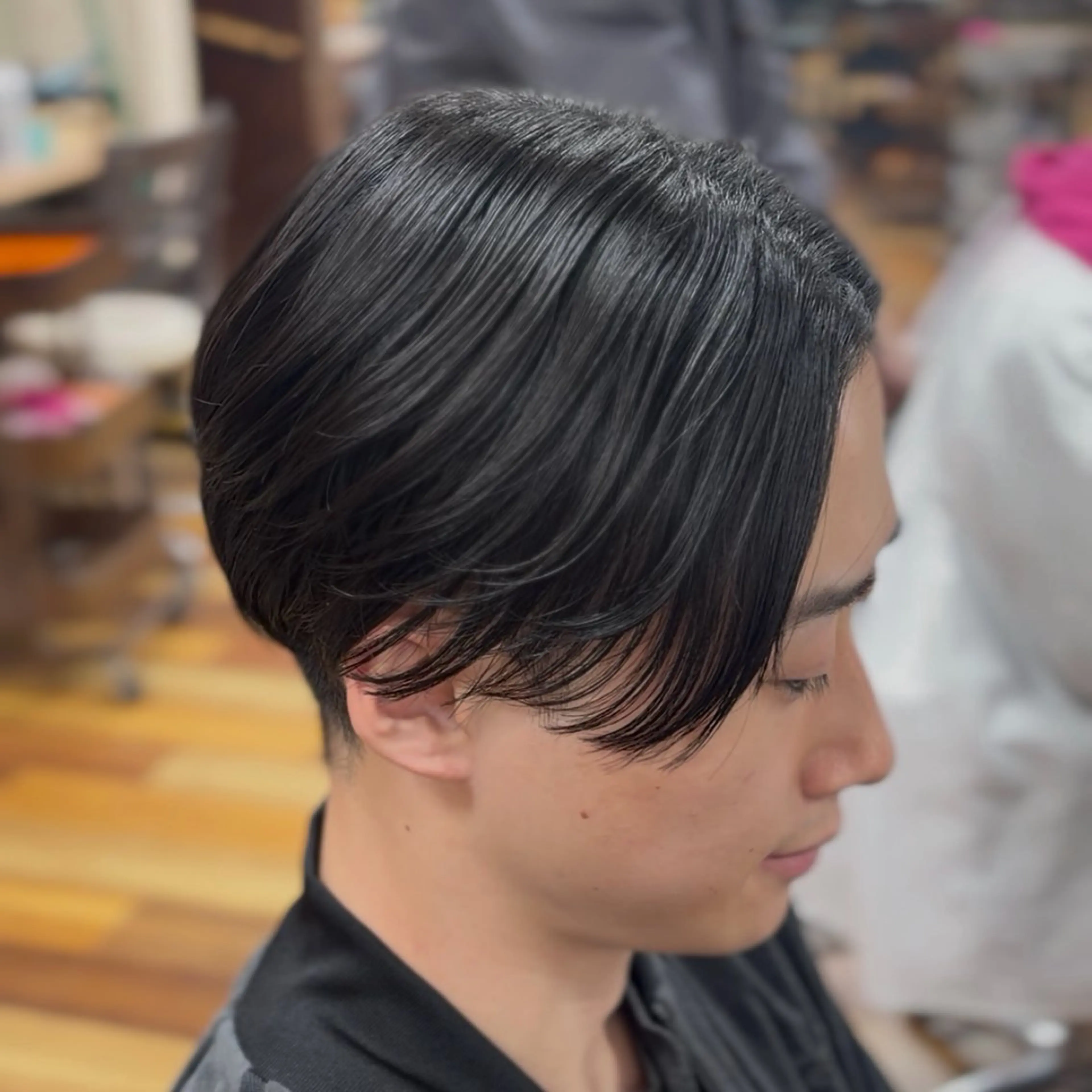 ミディアム カット パーマ 縮毛矯正 【金沢文庫4分】髪質 改善/縮毛矯正アラタのヘアスタイル