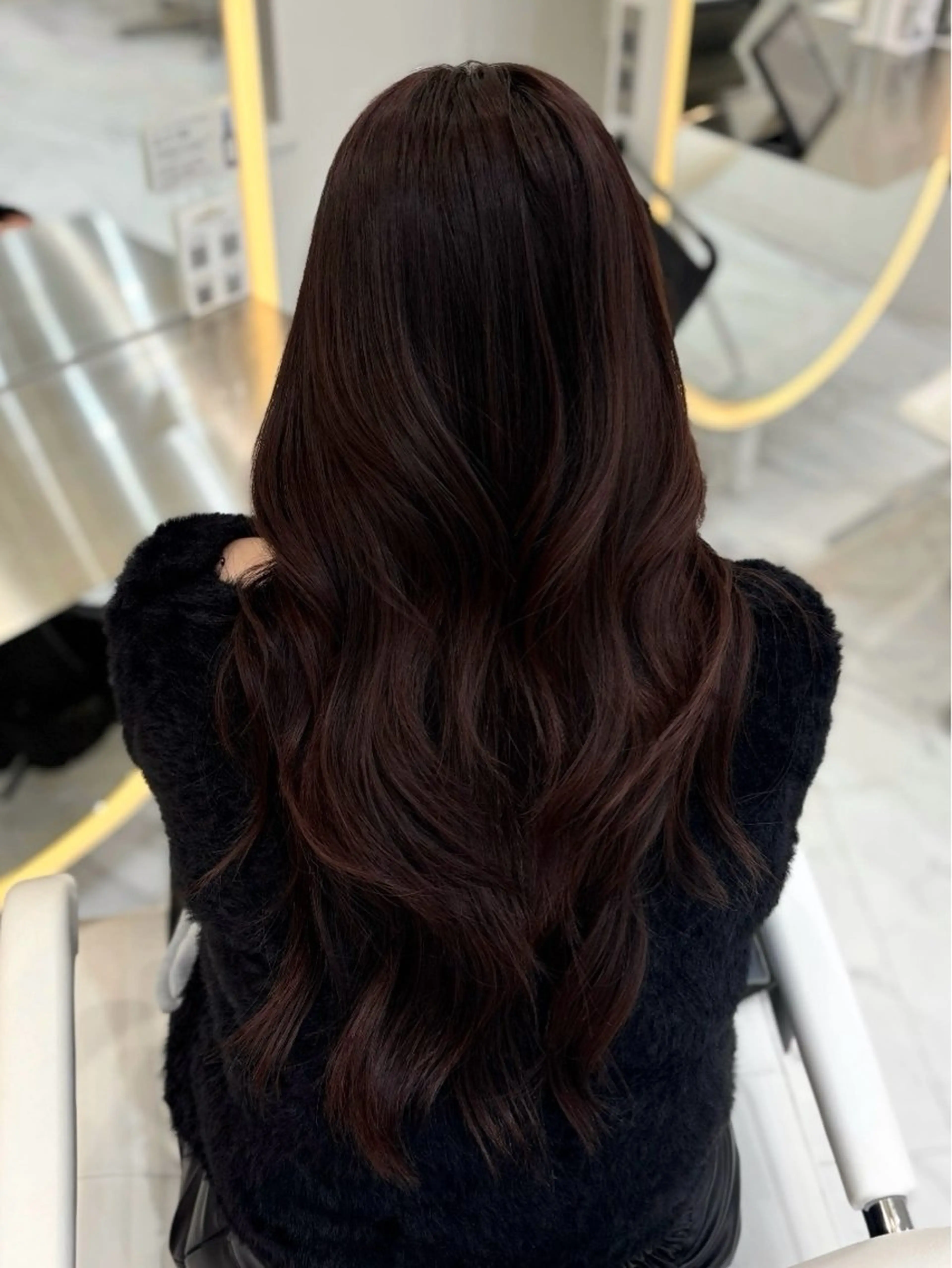ロング カラー レッドカラー レイヤーカット カット ヘアカラー トリートメント 髪質改善/レイヤーカ ット/ASAKA🤍のヘアスタイル