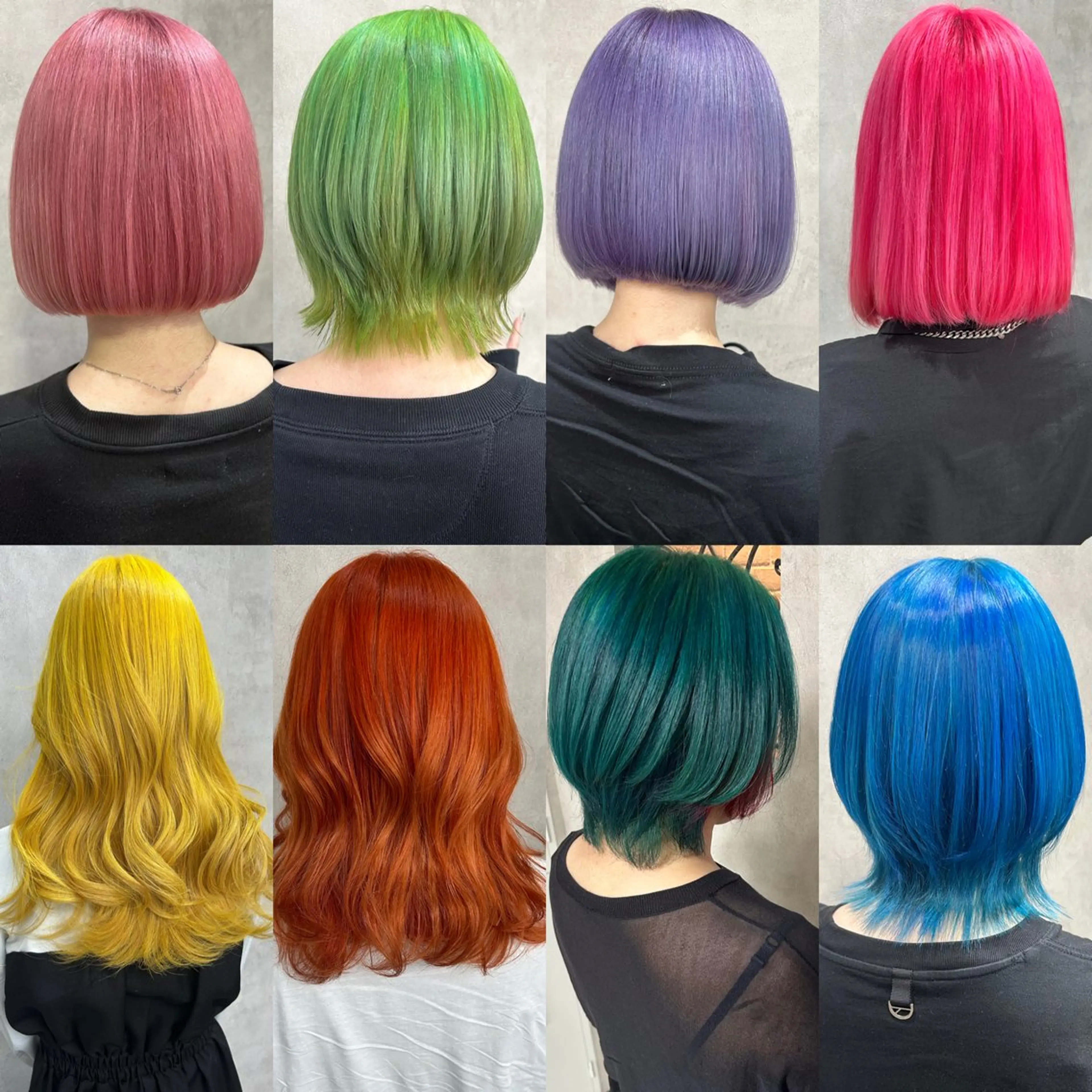 ミディアム カラー ヘアカラー トリートメント 優花/ハイトーン /デザインカラーのヘアスタイル