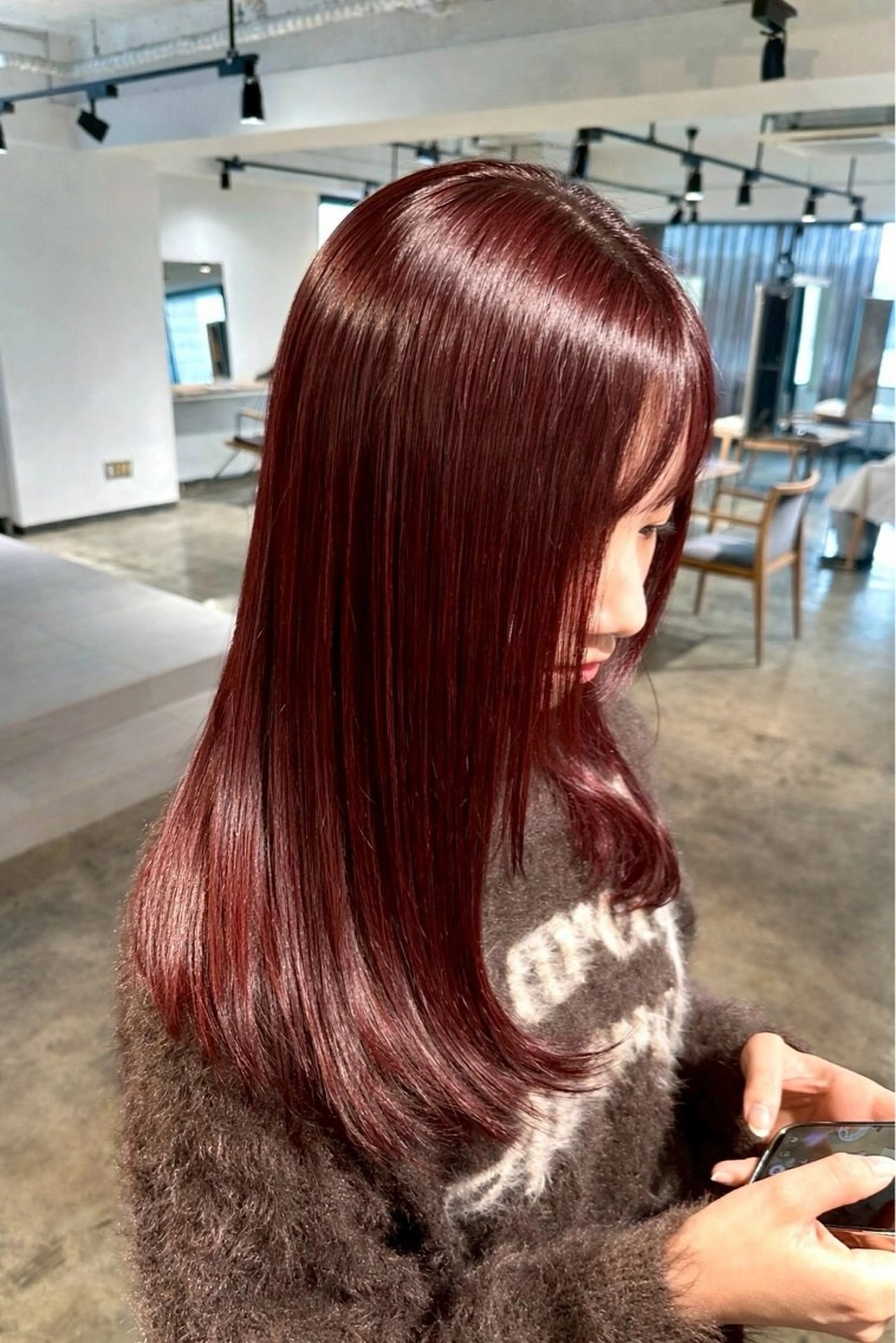 ロング ヘアカラー トリートメント カラーモデル/透明感 カラー/coco🎀のヘアスタイル