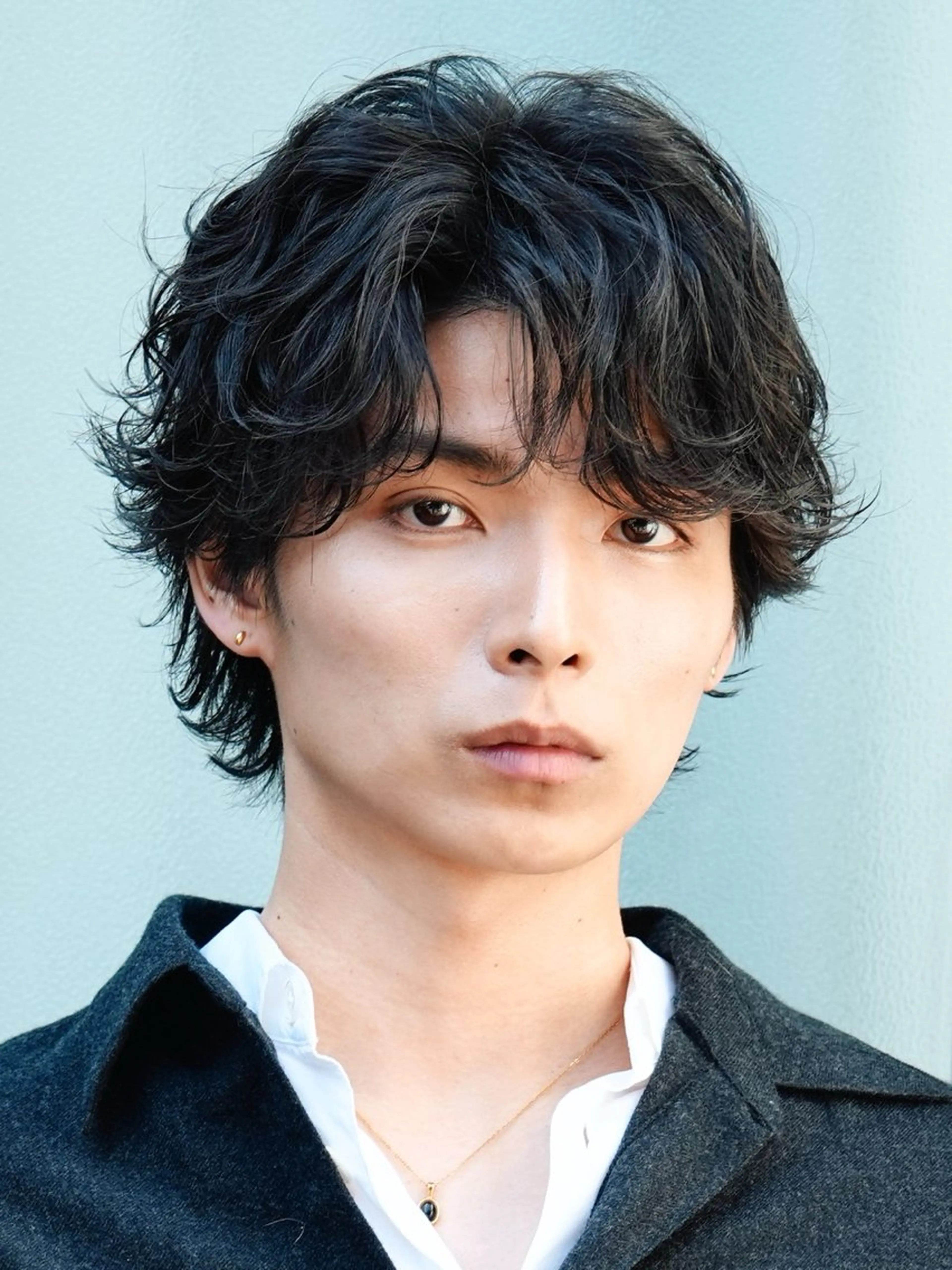 パーマ メンズ 原宿波巻きスパイラル パーマTOSHIのヘアスタイル