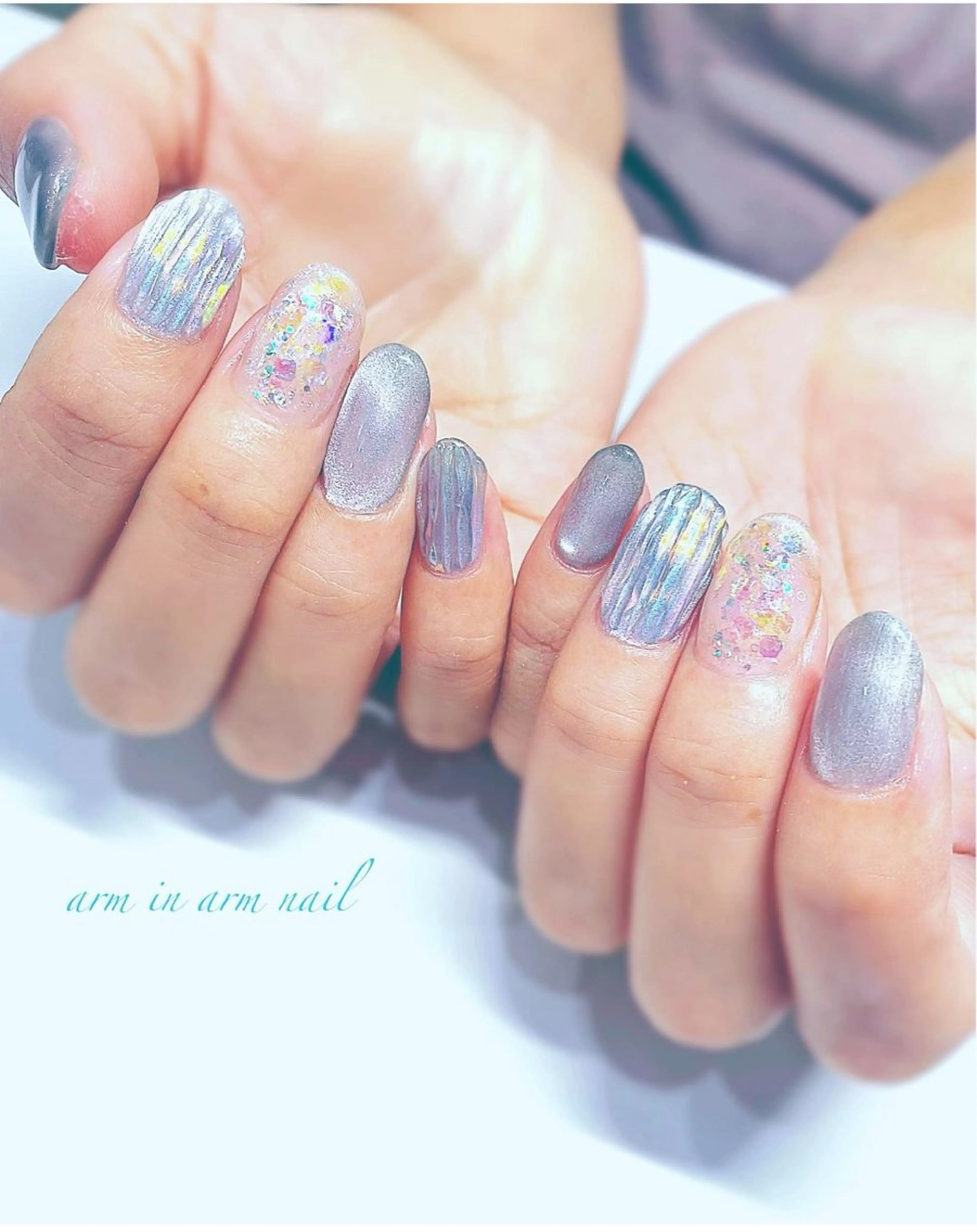 ネイル arm in arm ︎✿Yamamotoのマツエク・マツパデザイン