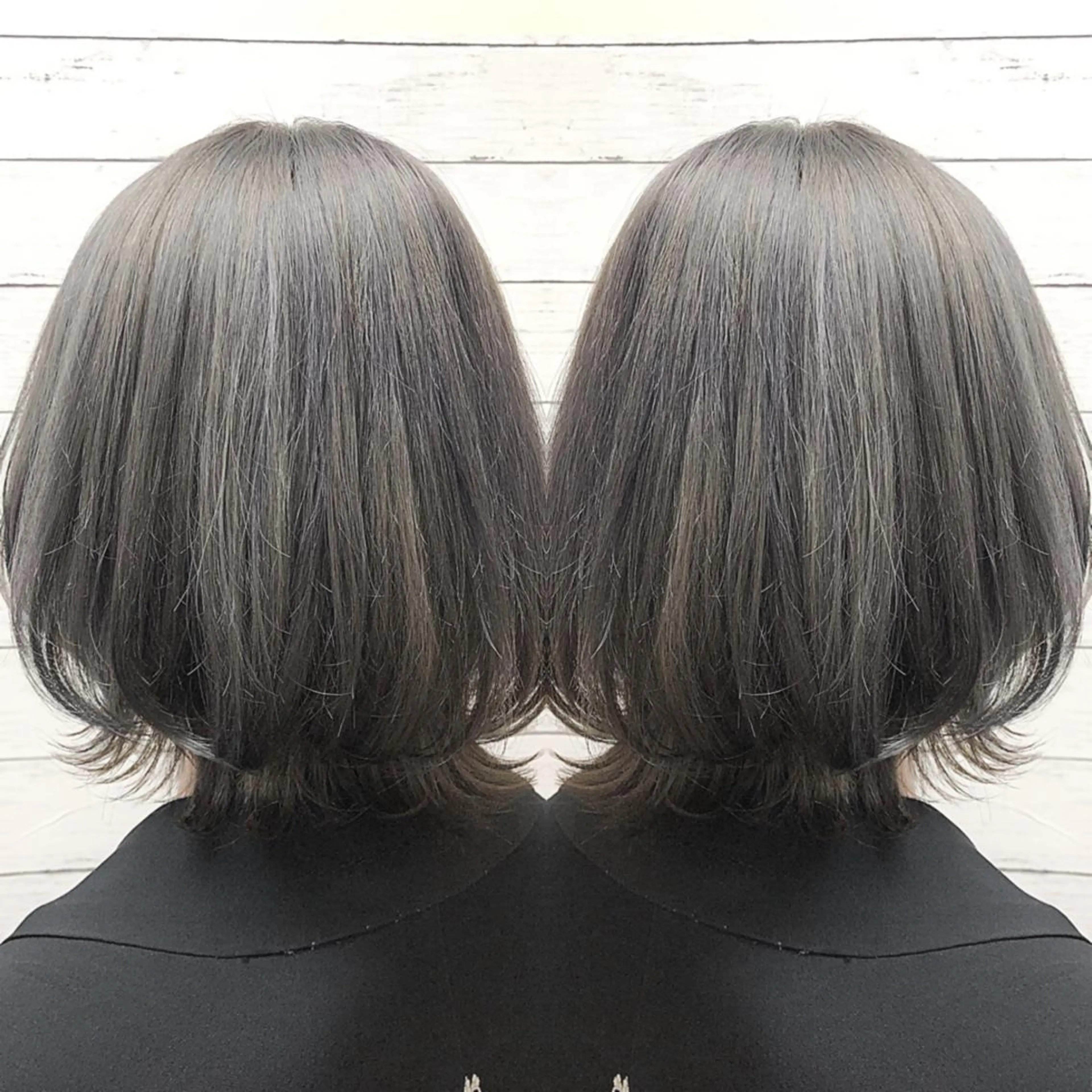 ミディアム カラー ブリーチ ヘアカラー ヘアセット 韓国ヘア🤍髪質改善 🇰🇷AKANEのヘアスタイル