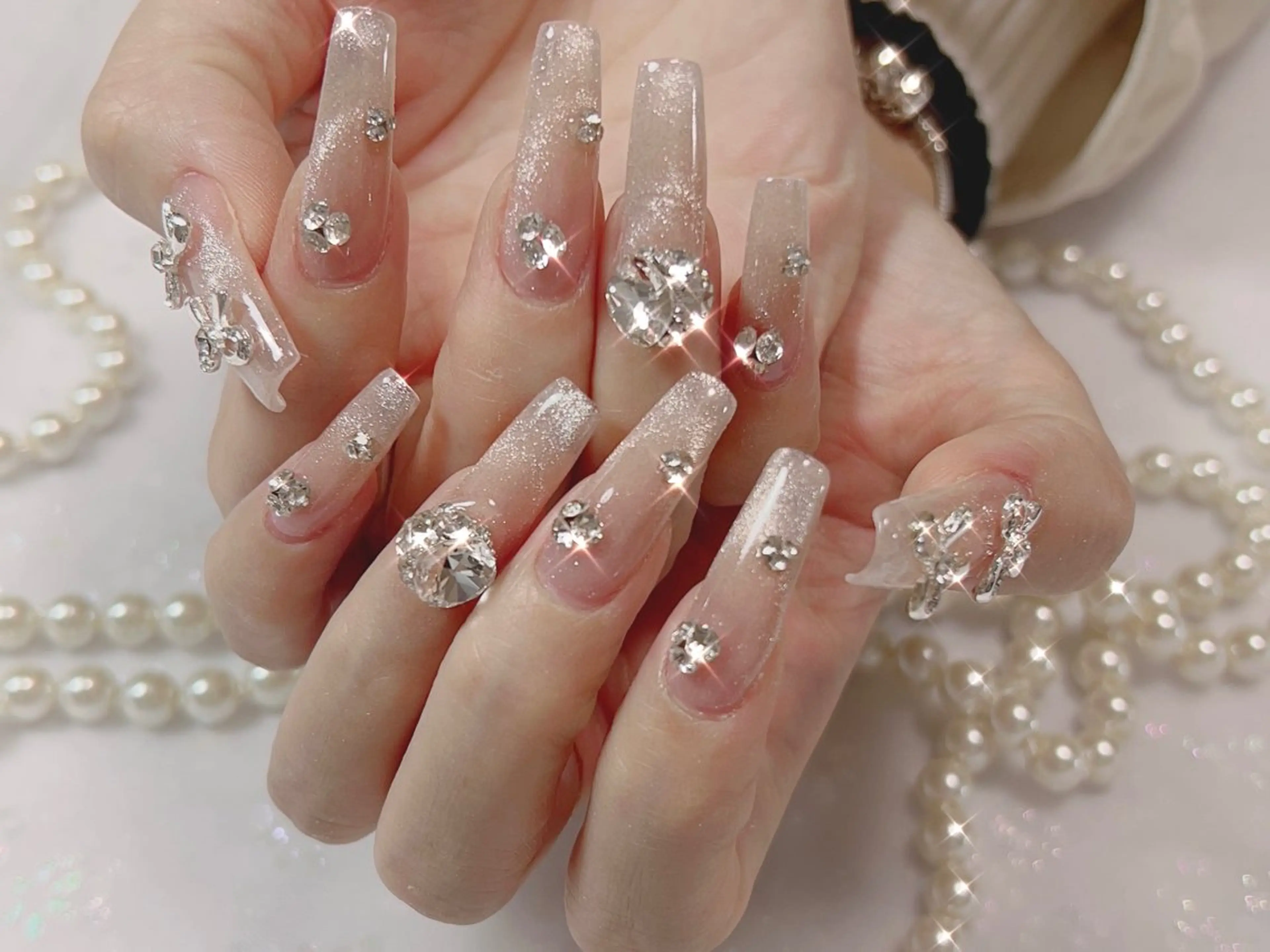 ロング 齋藤 はなのネイルデザイン