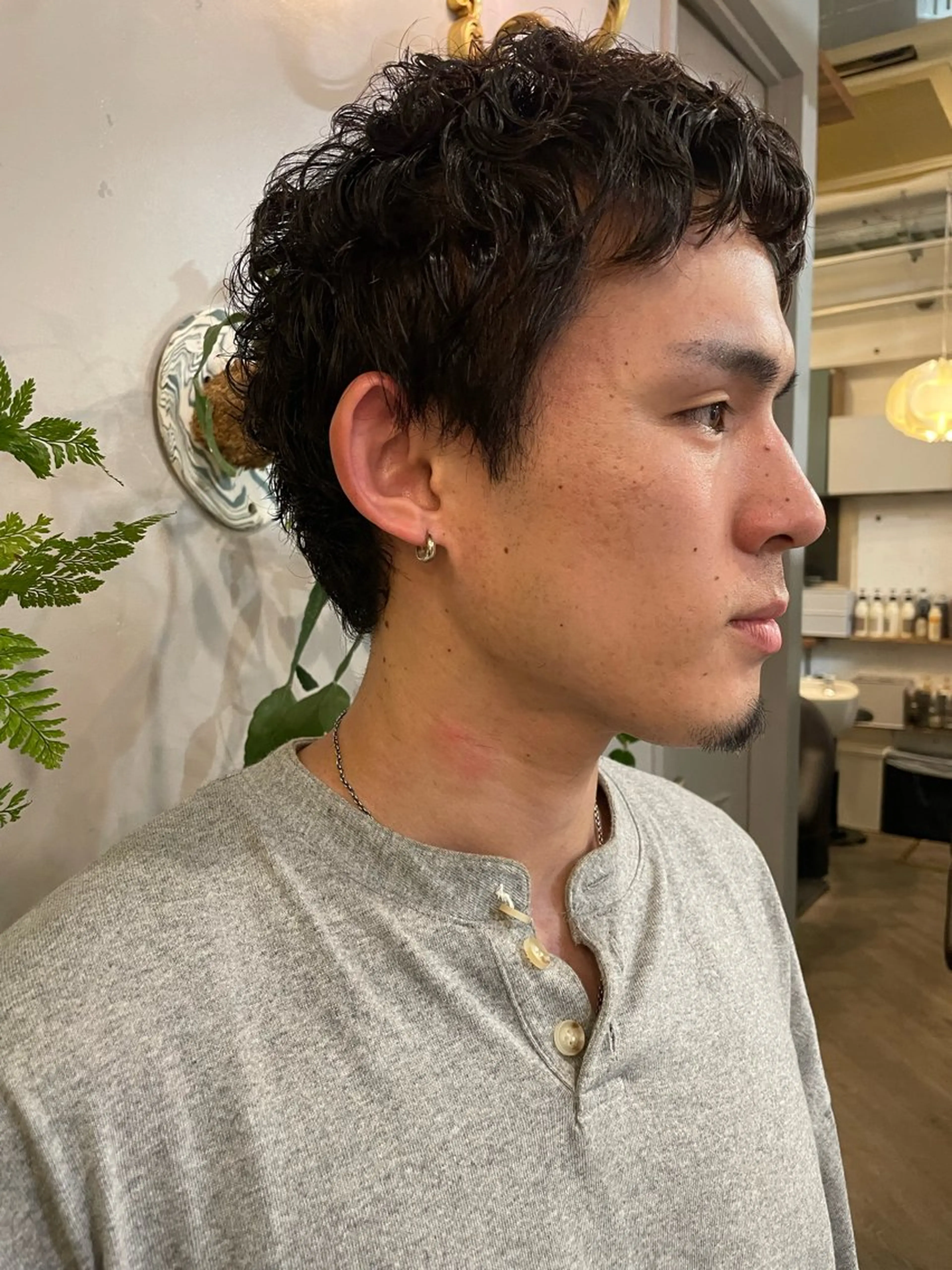 パーマ メンズ パーマ 透明感カラー/パーマ hitomiのヘアスタイル