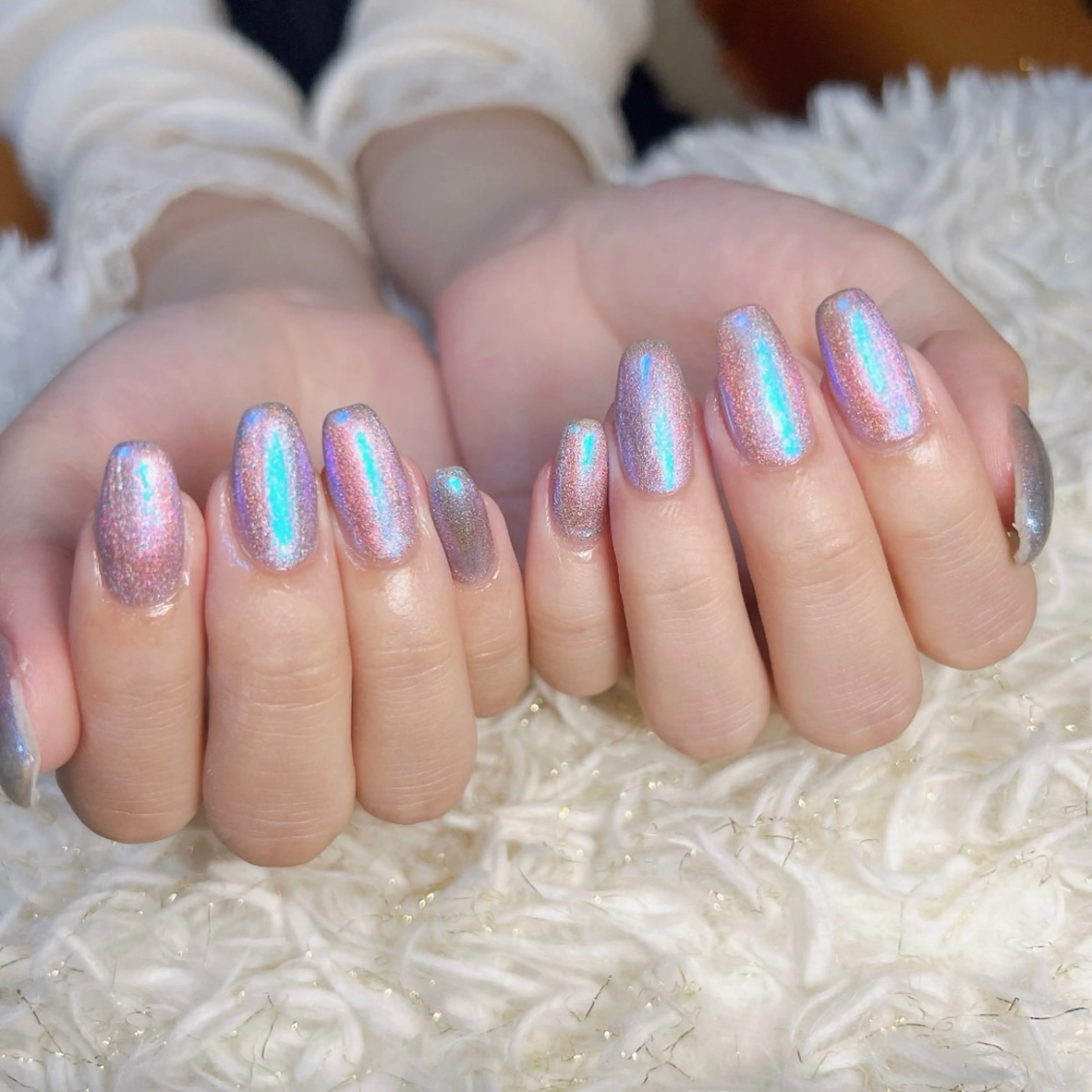 ネイル オーロラネイル 韓国ネイル マグネットネイル ニュアンスネイル ワンカラーネイル ハンドネイル koto nailのネイルデザイン