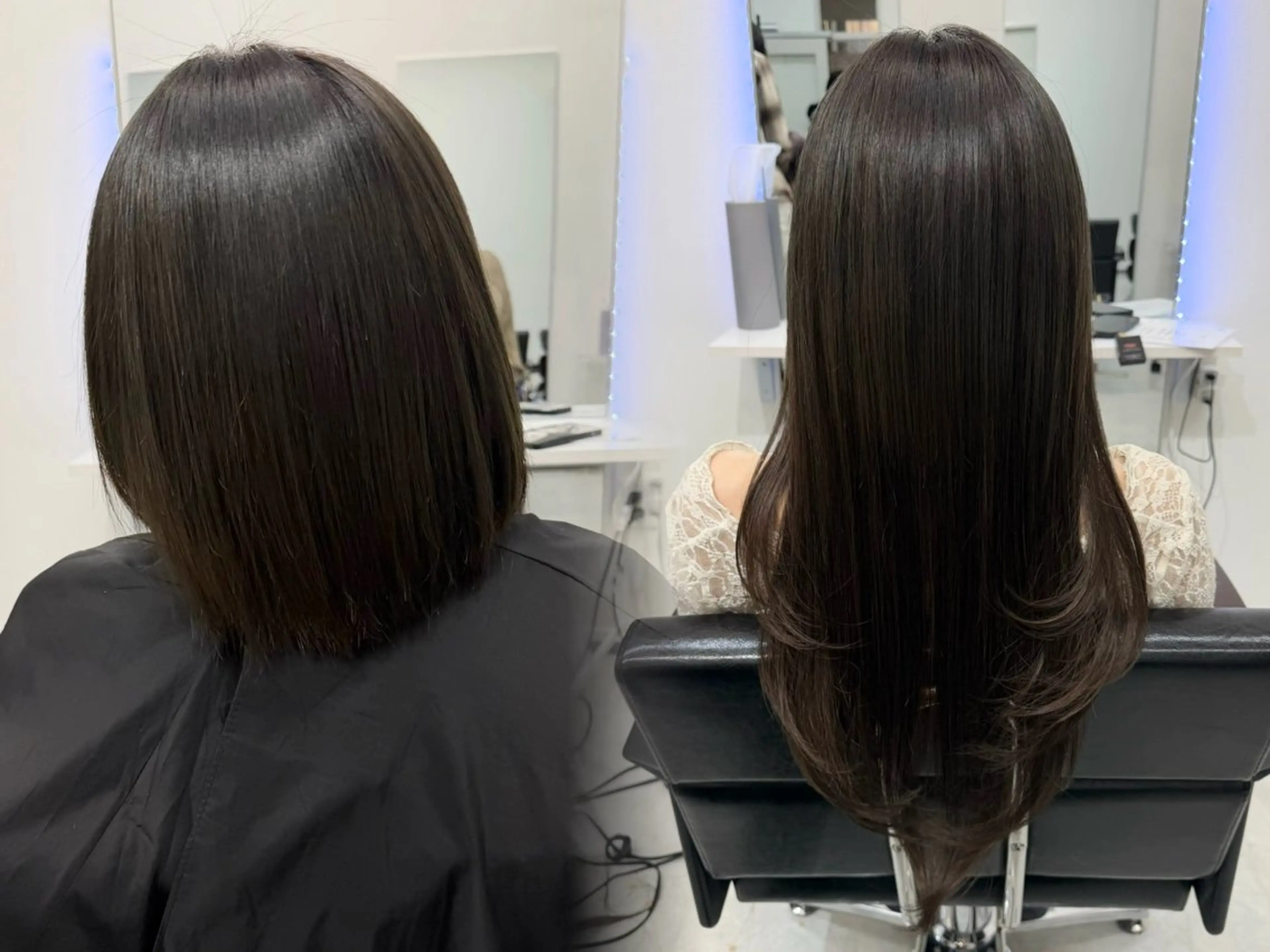 ミディアム カット ヘアカラー エクステ シールエクステ/ レイヤーカット/達也のヘアスタイル