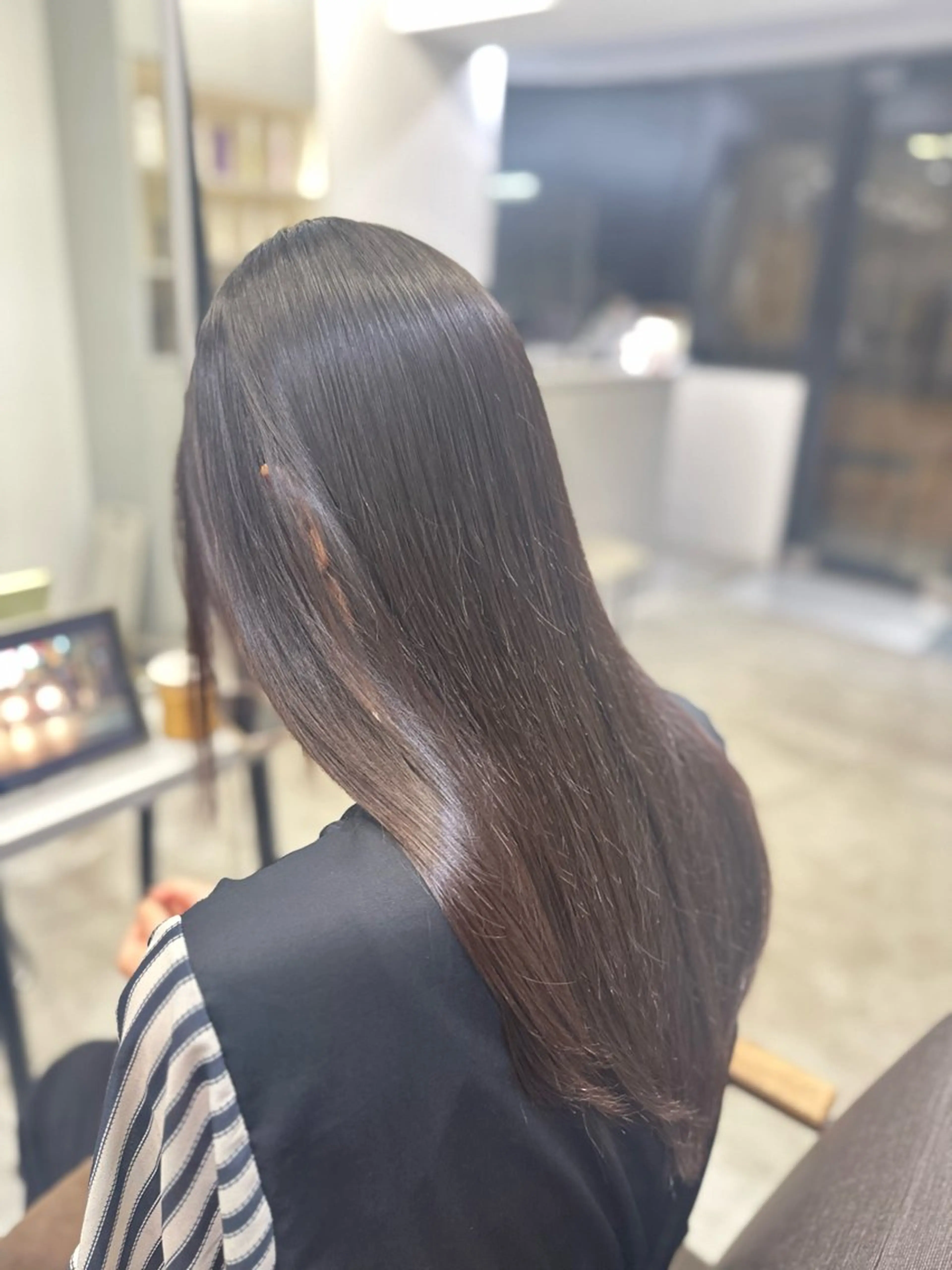 ロング パーマ 縮毛矯正 ハイトーンカラー が絶対可愛い✨泰聖✨のヘアスタイル