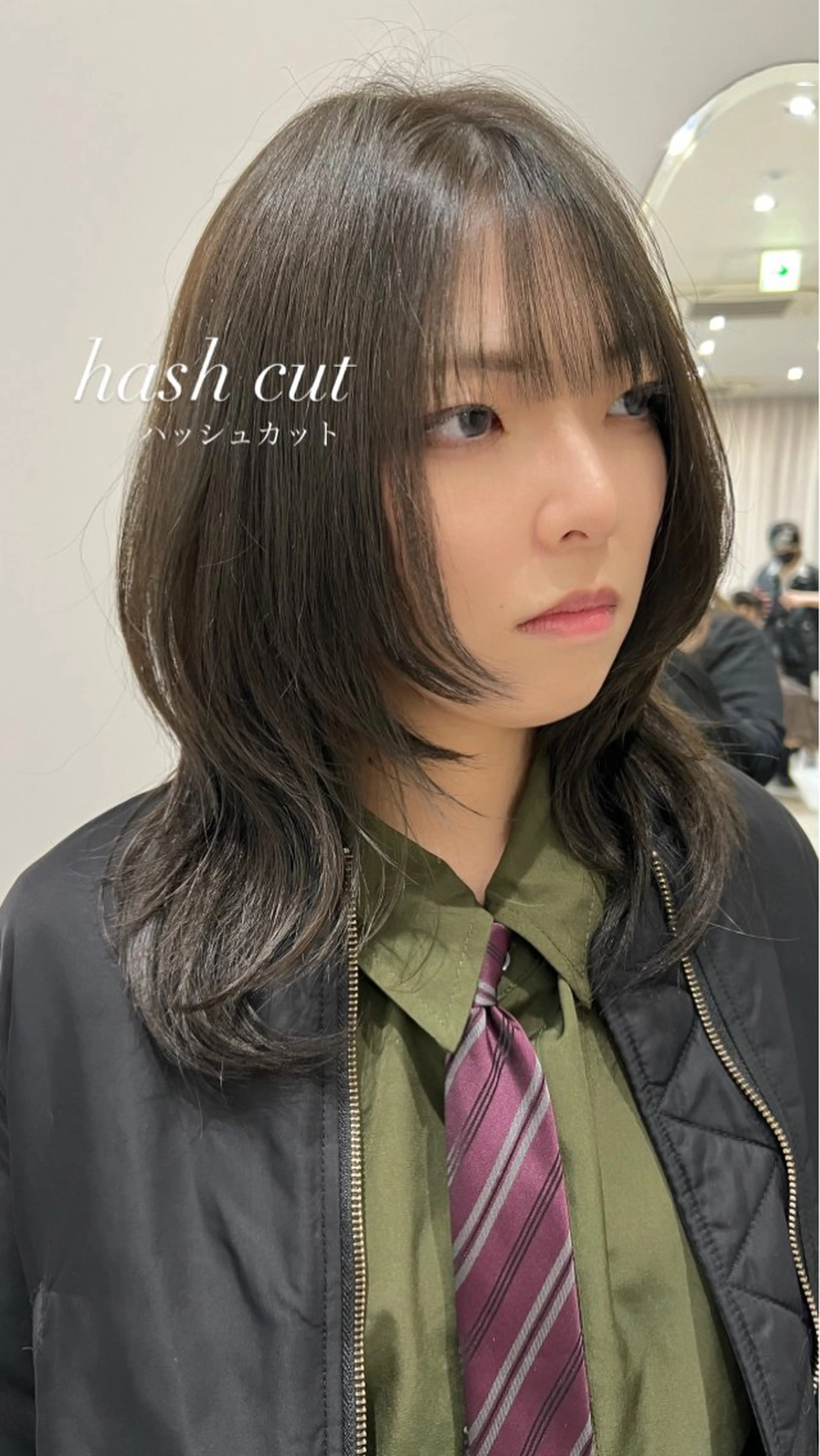 ミディアム 透明感カラー🍃 レイヤースタイル✨葵のヘアスタイル